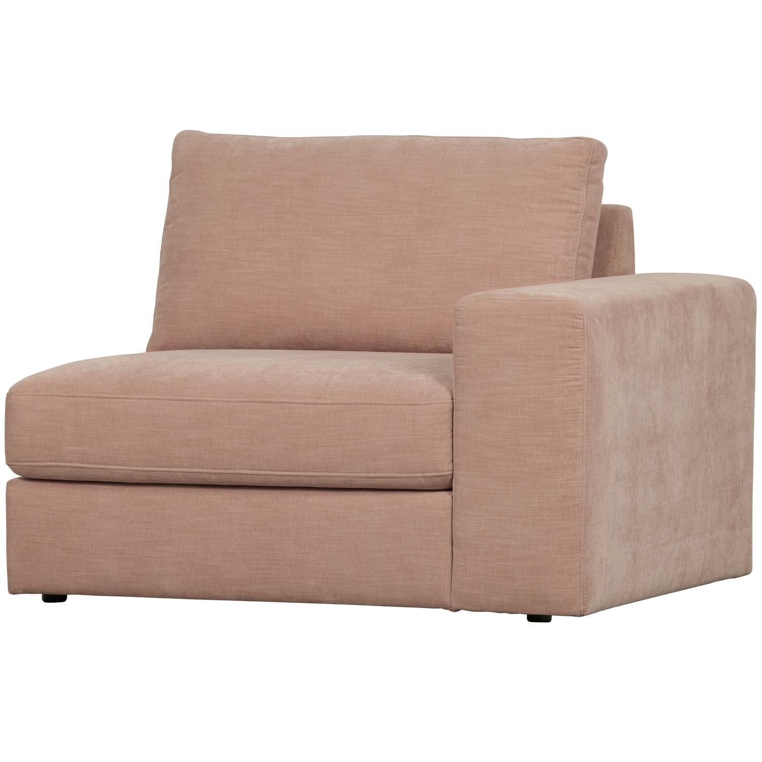 vtwonen Family 1-Zits Bank Element  Arm Rechts - Polyester - Roze