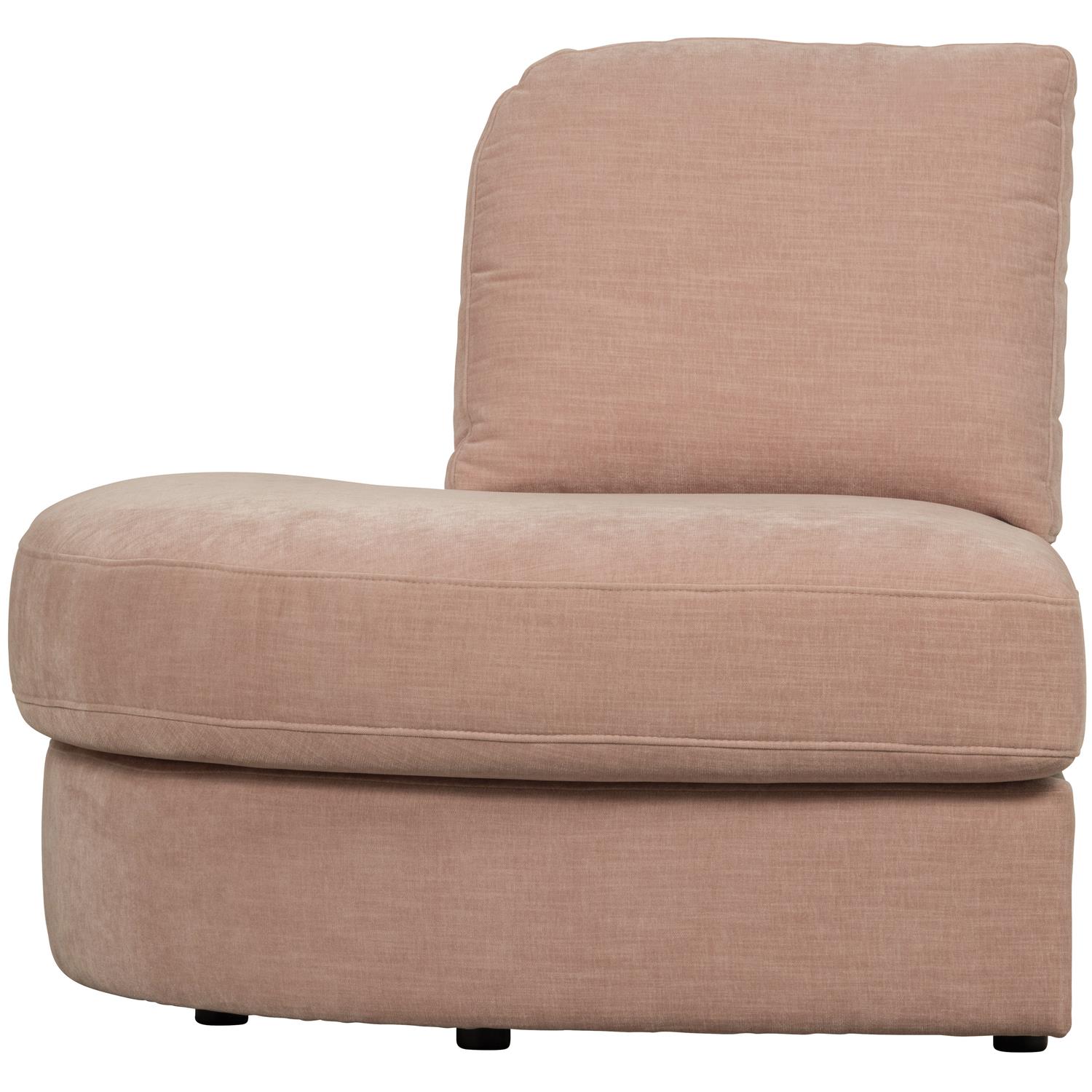 vtwonen Family 1-Zits Bank Element Ronde Hoek Links - Polyester -Roze