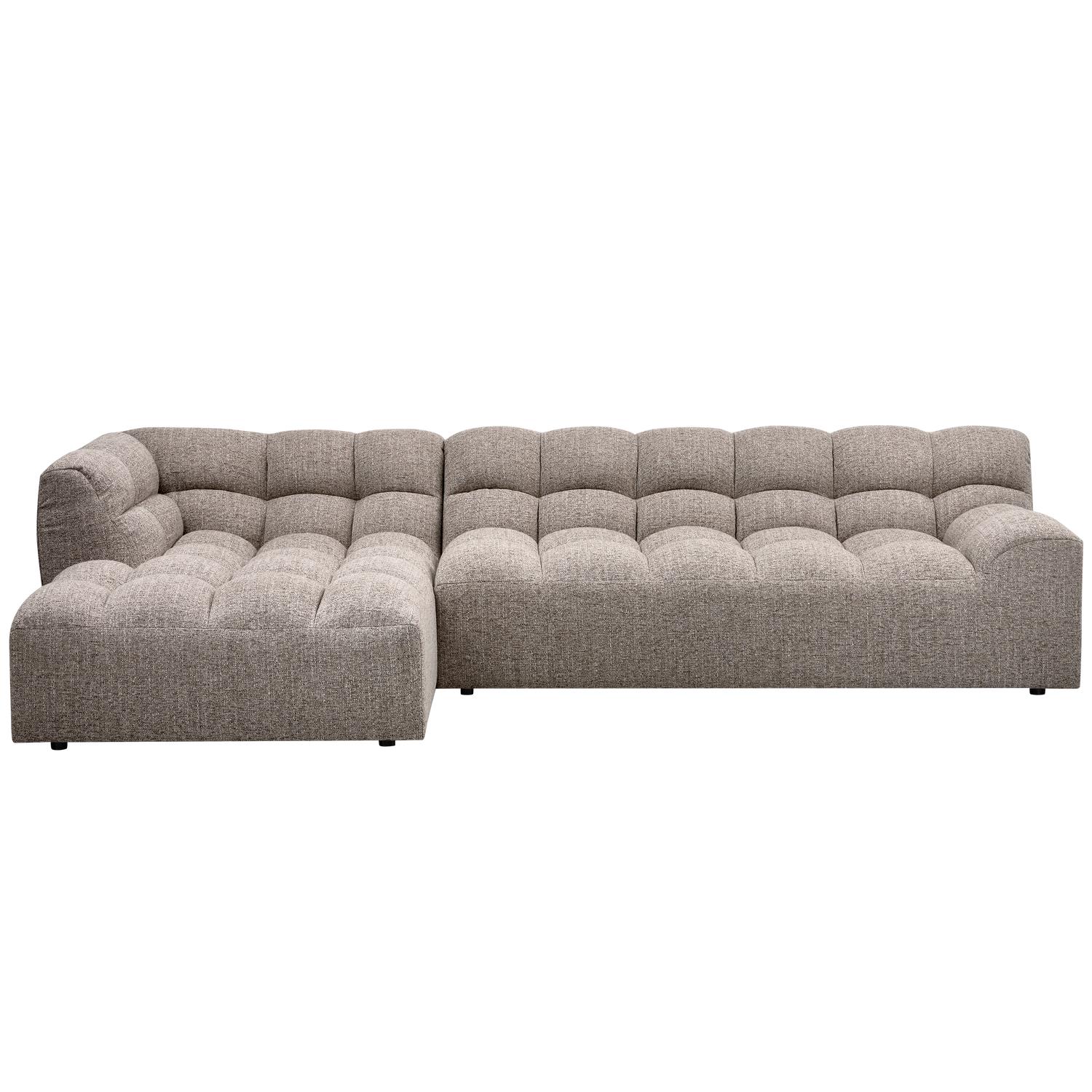WOOOD Allure Chaise Longue Bank Links - Polyester - Klei - 79x324x165