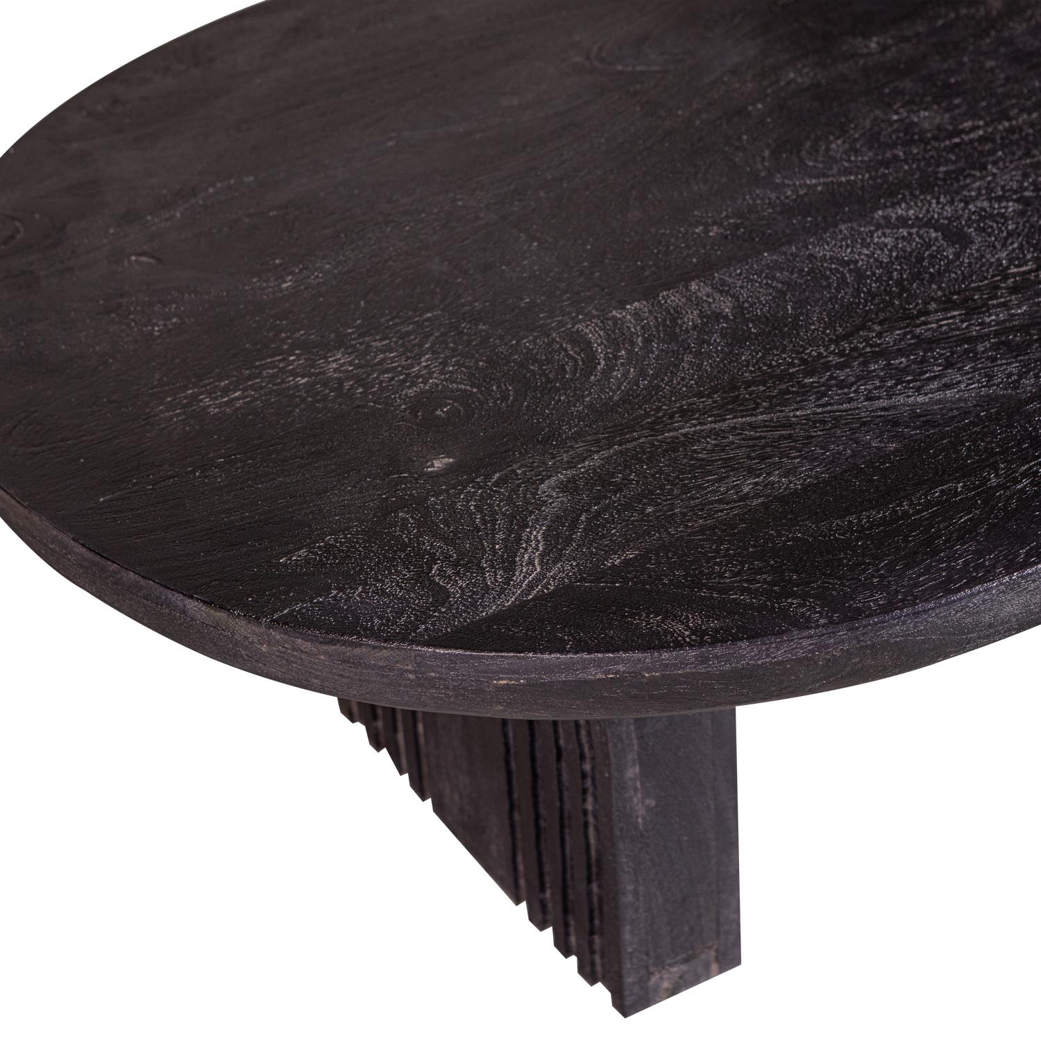 WOOOD Steppe Salontafel - Mango Hout - Zwart - 38x110x72