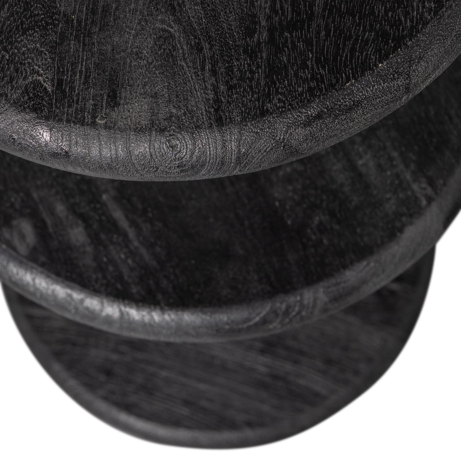 WOOOD Barkruk Kolby - Hout - Zwart - 74x40x40