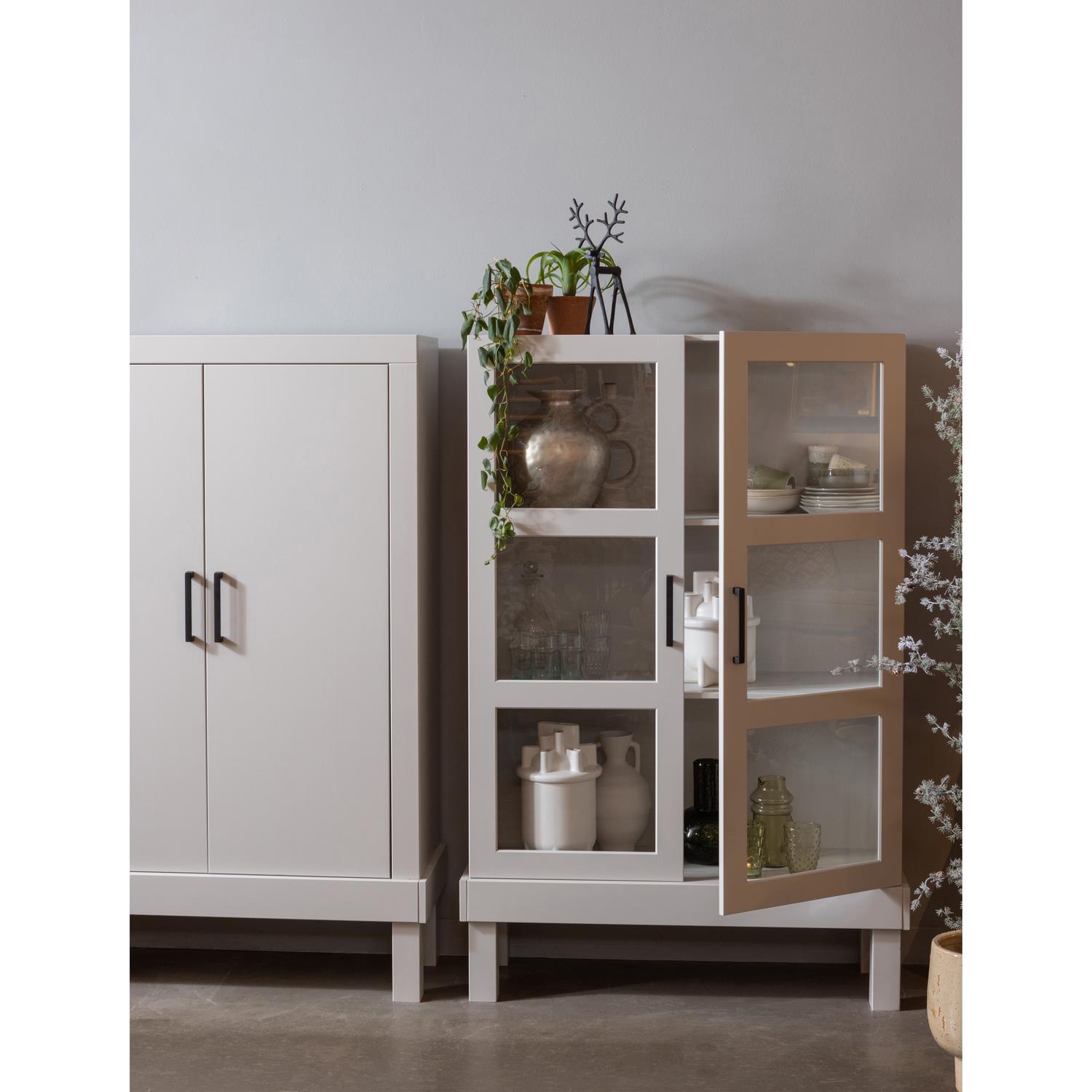 WOOOD Bonk dichte kast - Grenen - Mist - 160x103x37