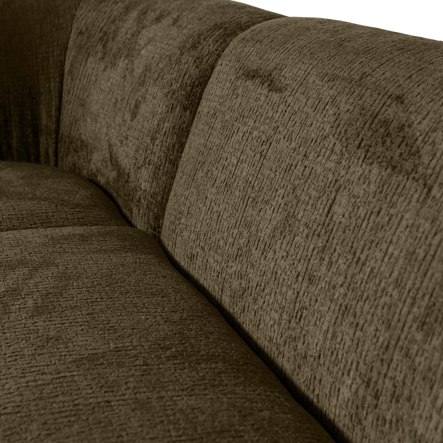 BePureHome Sloping Hoekbank Links - Velvet - Bonsai - 77x274x225|87