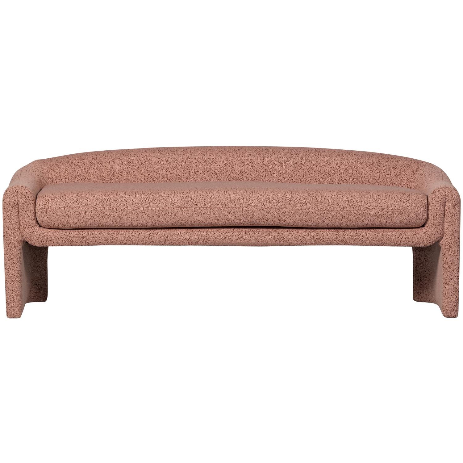 BePureHome Zone Bankje - Polyester - Rose Dust - 58x160x55