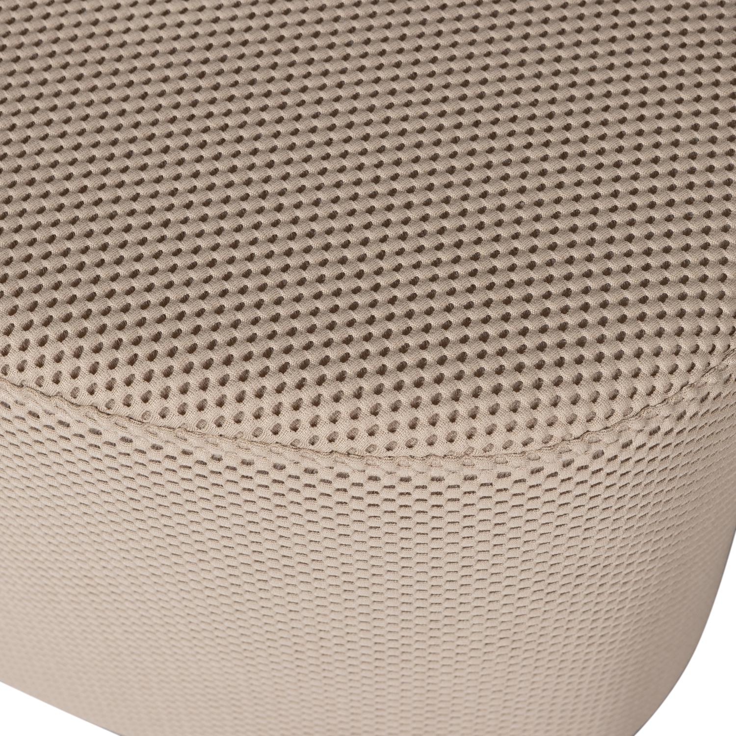 WOOOD Puuk Poef - Mesh - Naturel - 38x60x47