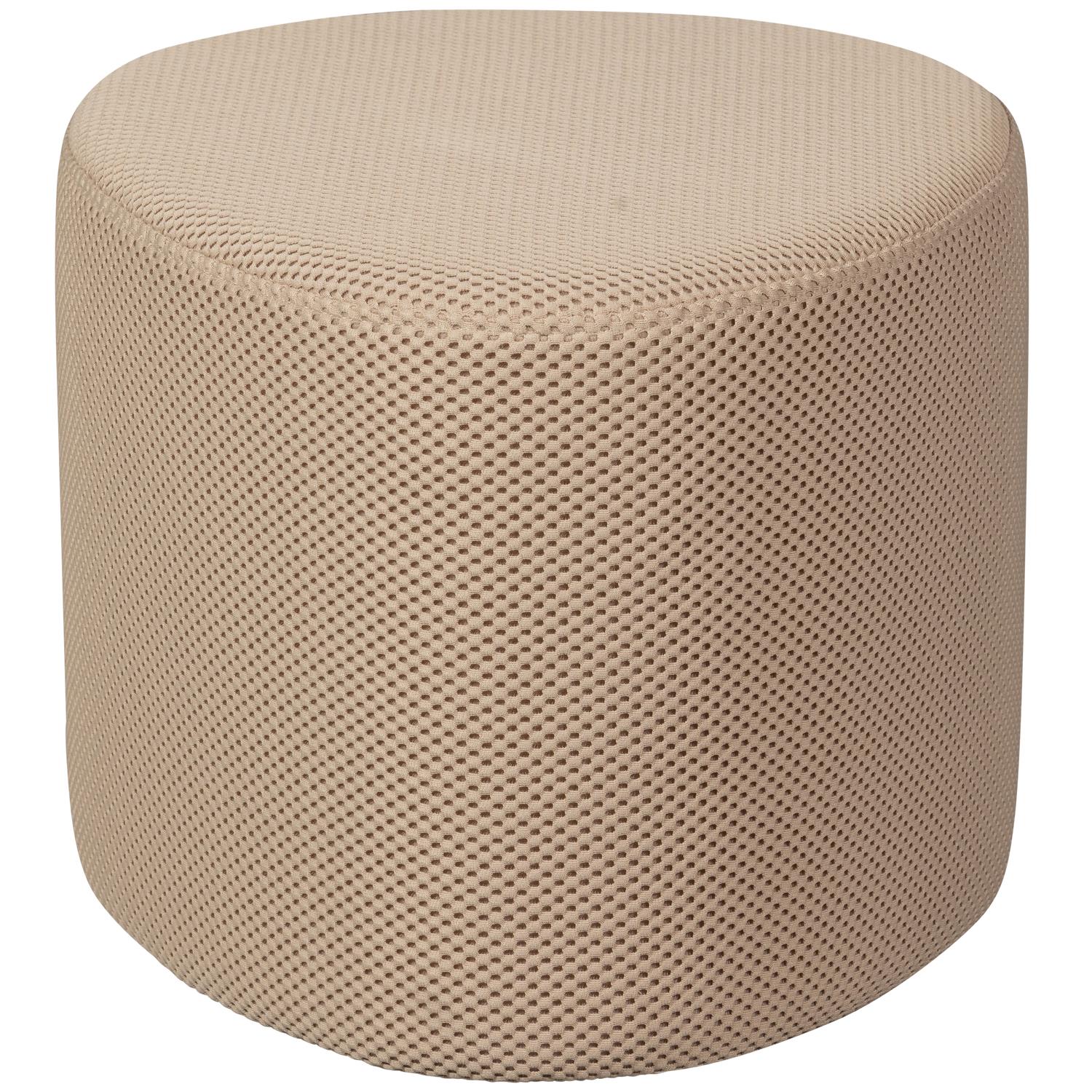 WOOOD Puuk Poef - Mesh - Naturel - 38x60x47