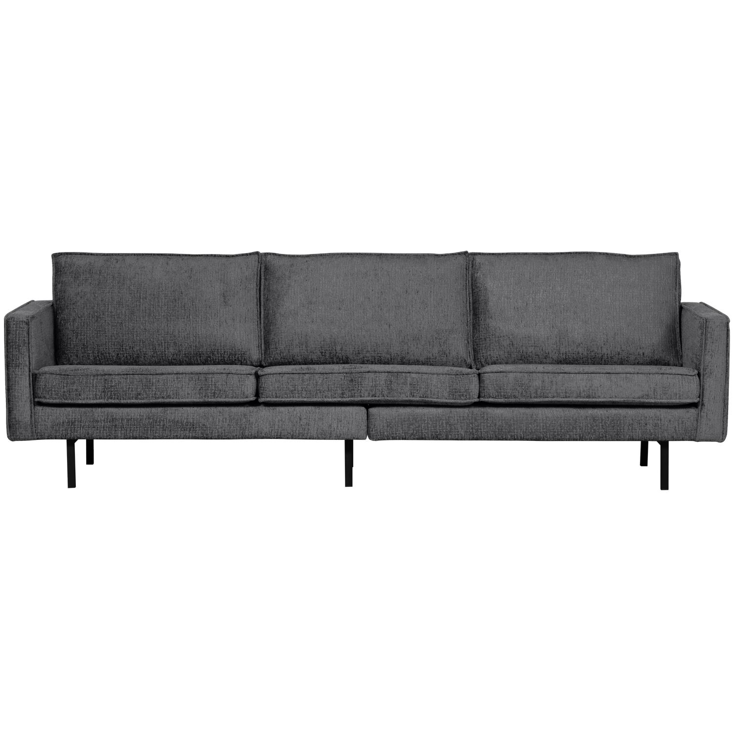 BePureHome Bank 3-Zits Rodeo - Structure Velvet - Mountain - 85x277x86