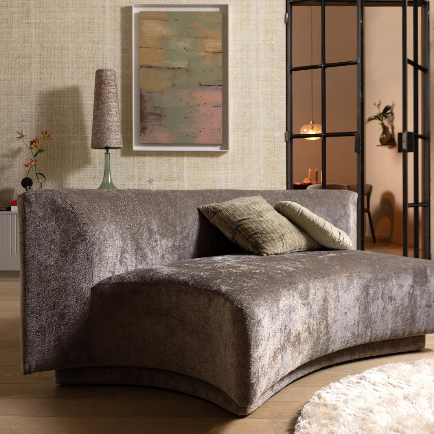 BePureHome Popular 2-zits Bankje - Polyester - Taupe - 72x215x97