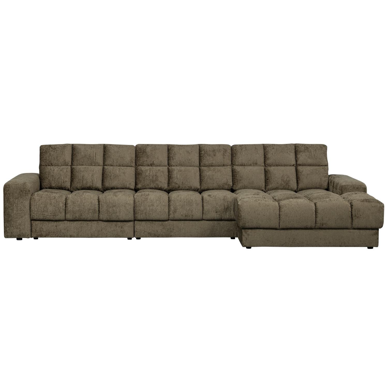 WOOOD Second Date Chaise Longue Rechts - Structure Velvet - Bonsai