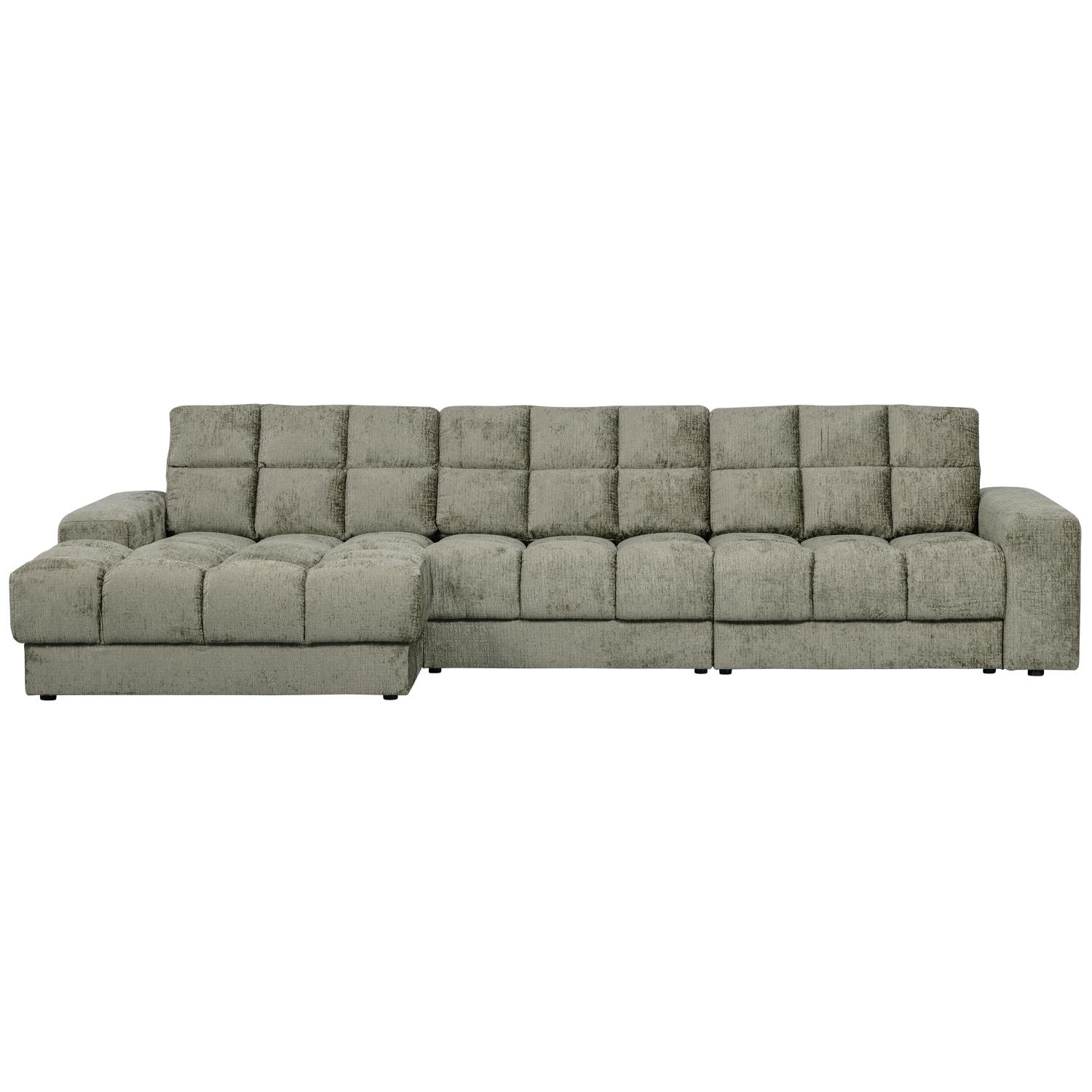 WOOOD Second Date Chaise Longue Links - Structure Velvet - Frost