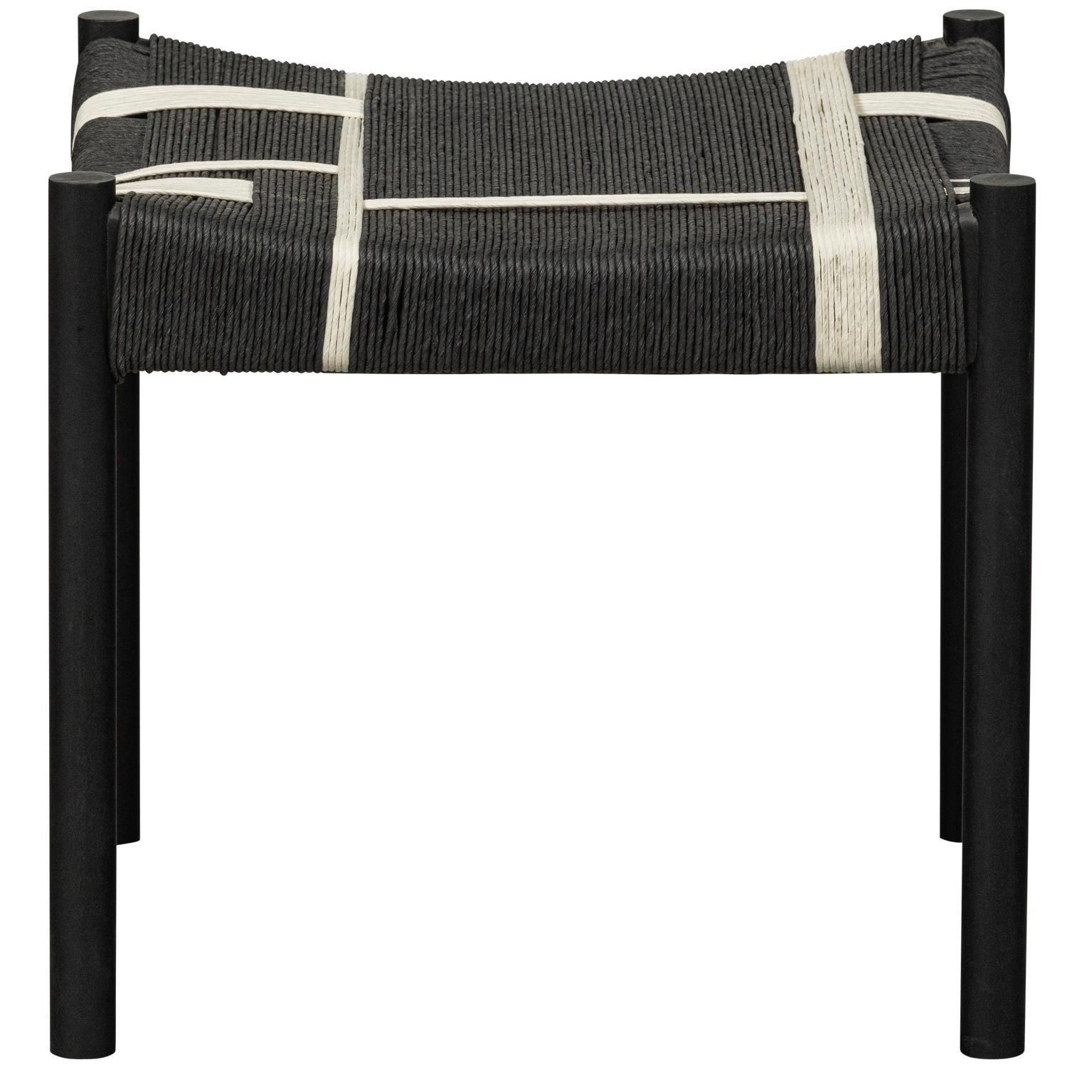 WOOOD Jessy Kruk - Mangohout|Koord - Zwart|Wit - 44x47x40
