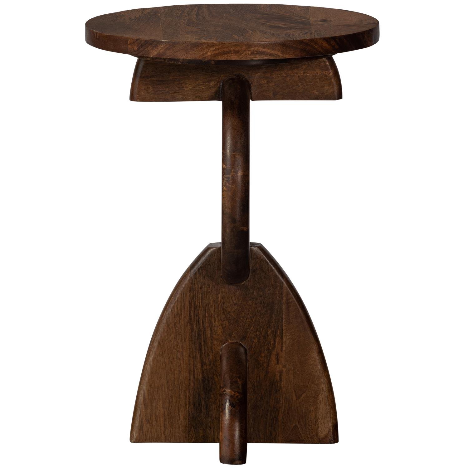 WOOOD Nori Bijzettafel - Mangohout - Warm Bruin - 60x40x40
