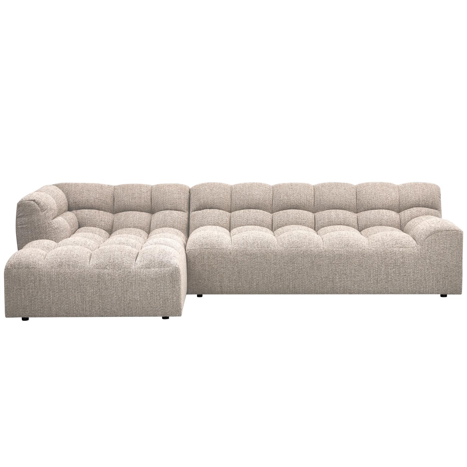 WOOOD Allure Chaise Longue Bank Links - Polyester - Naturel-79x324x165