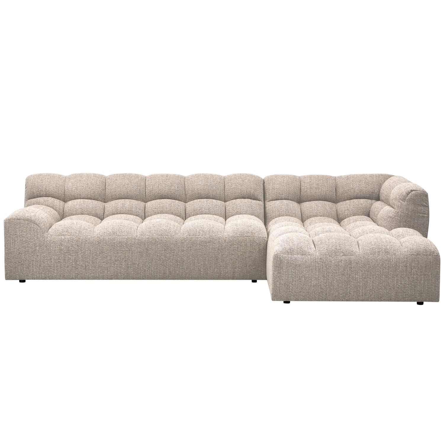 WOOOD Allure Chaise Longue Bank Rechts - Polyester - Naturel