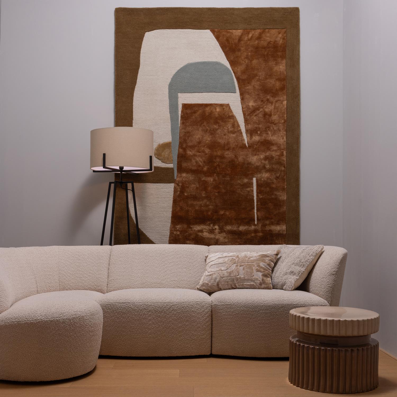 WOOOD Yanda Vloerkleed - Wol|Viscose - Multicolor - 1x160x230