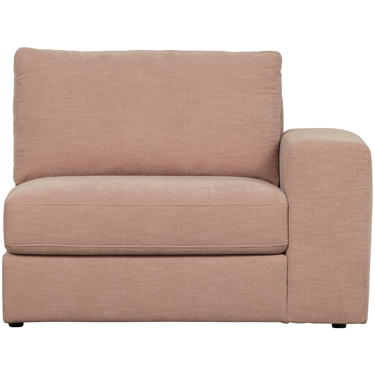 vtwonen Family 1-Zits Bank Element  Arm Rechts - Polyester - Roze