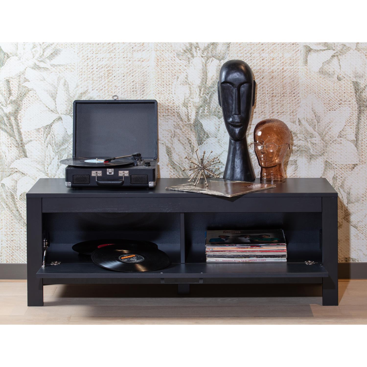 WOOOD Bonk Tv Meubel - Grenen - Zwart - 45x120x40