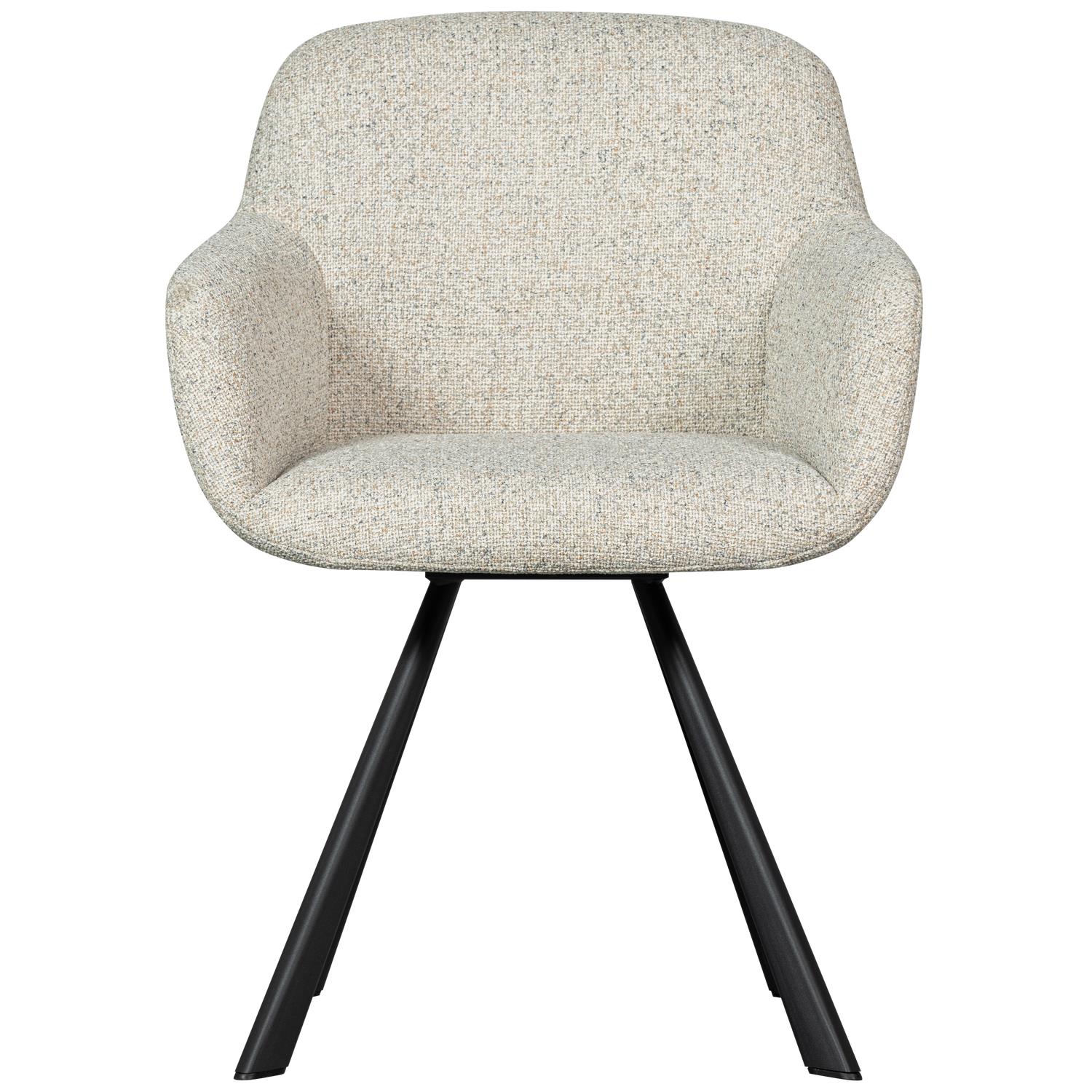 WOOOD Juno Eetkamerstoel - Polyester - Oat - 79x58x58