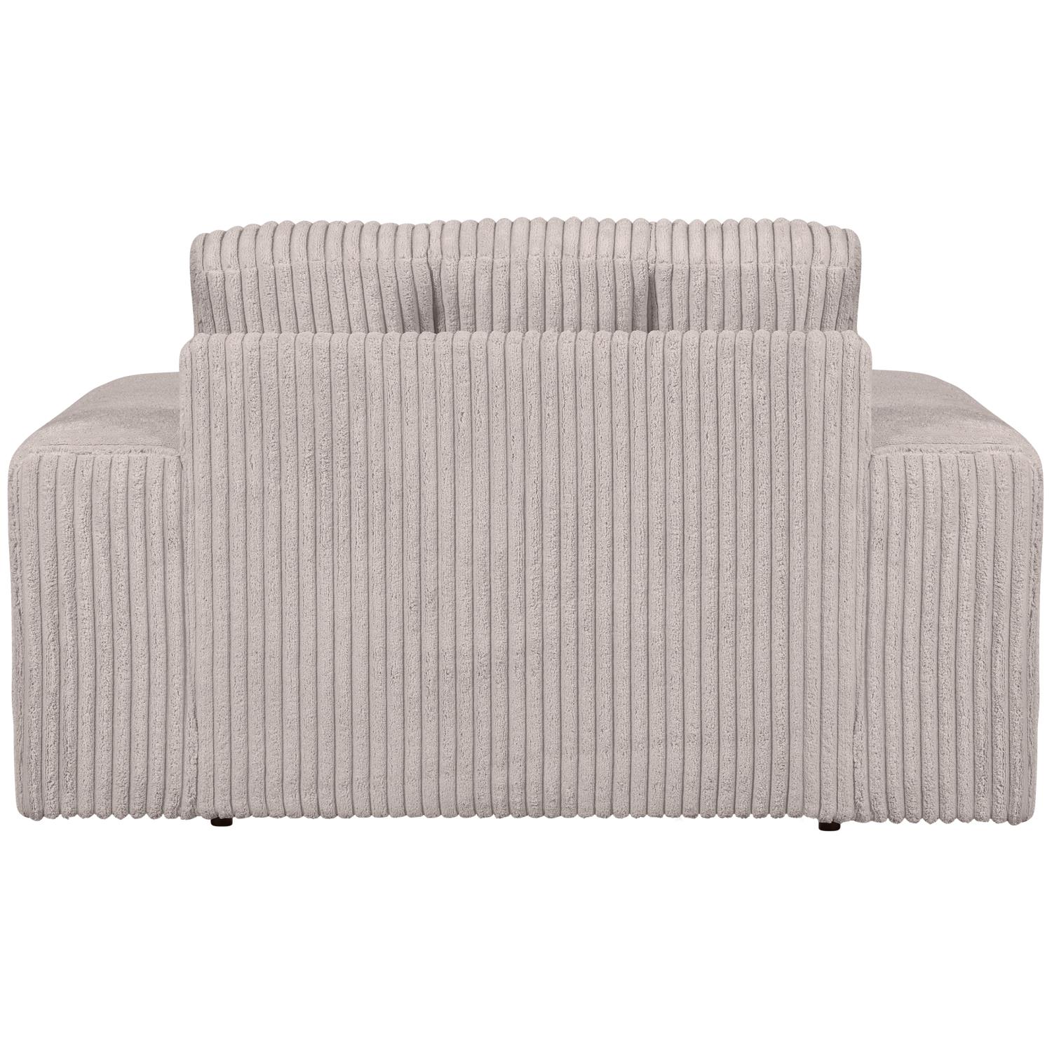 WOOOD Second Date Loveseat - Grove Ribstof - Naturel