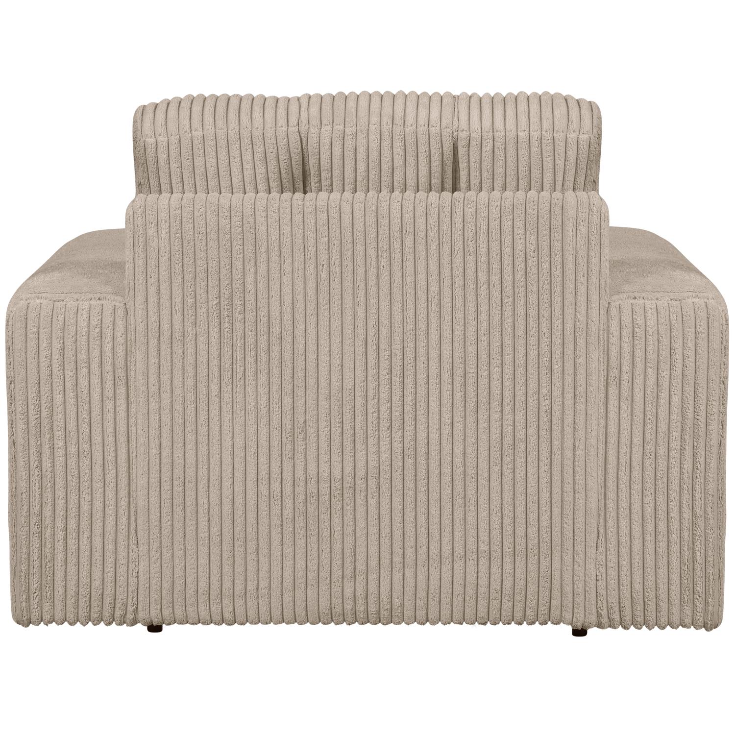 WOOOD Second Date Fauteuil - Grove Ribstof - Travertin