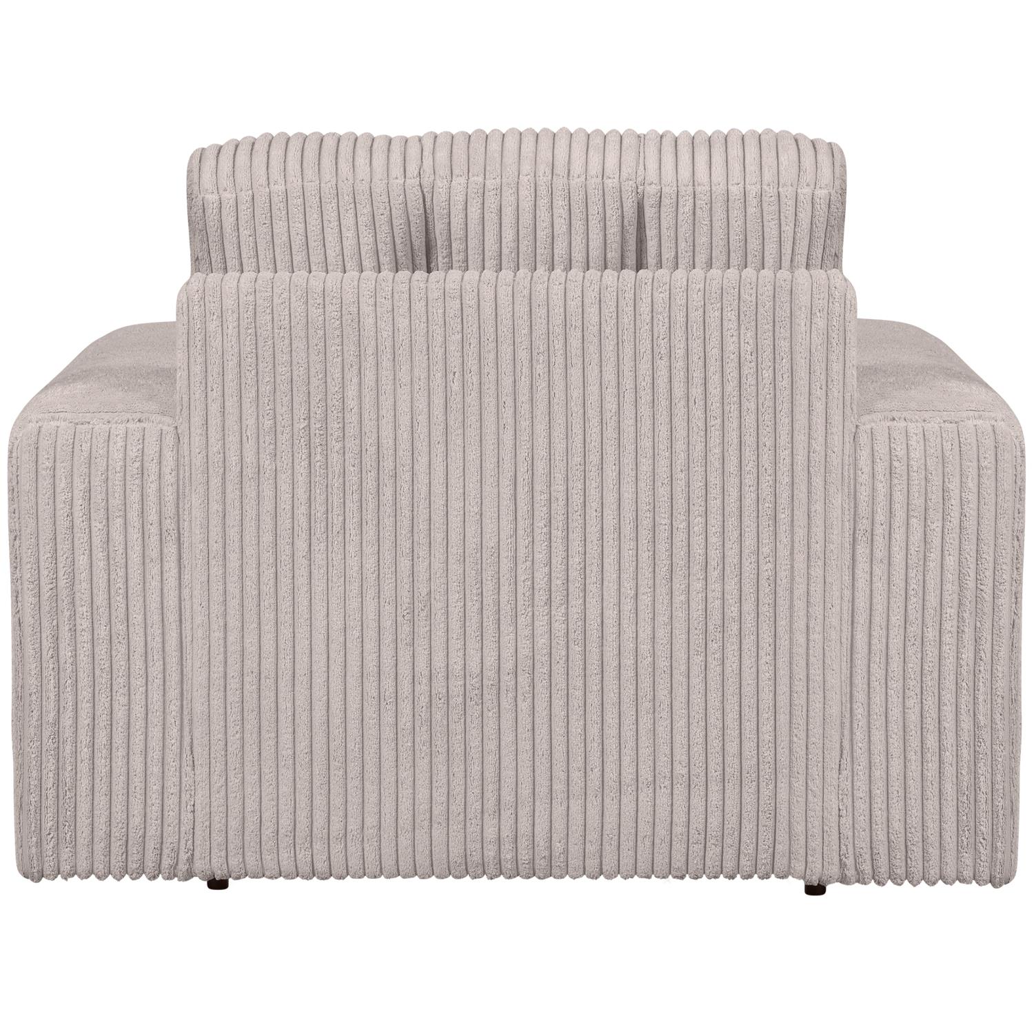 WOOOD Second Date Fauteuil - Grove Ribstof - Naturel