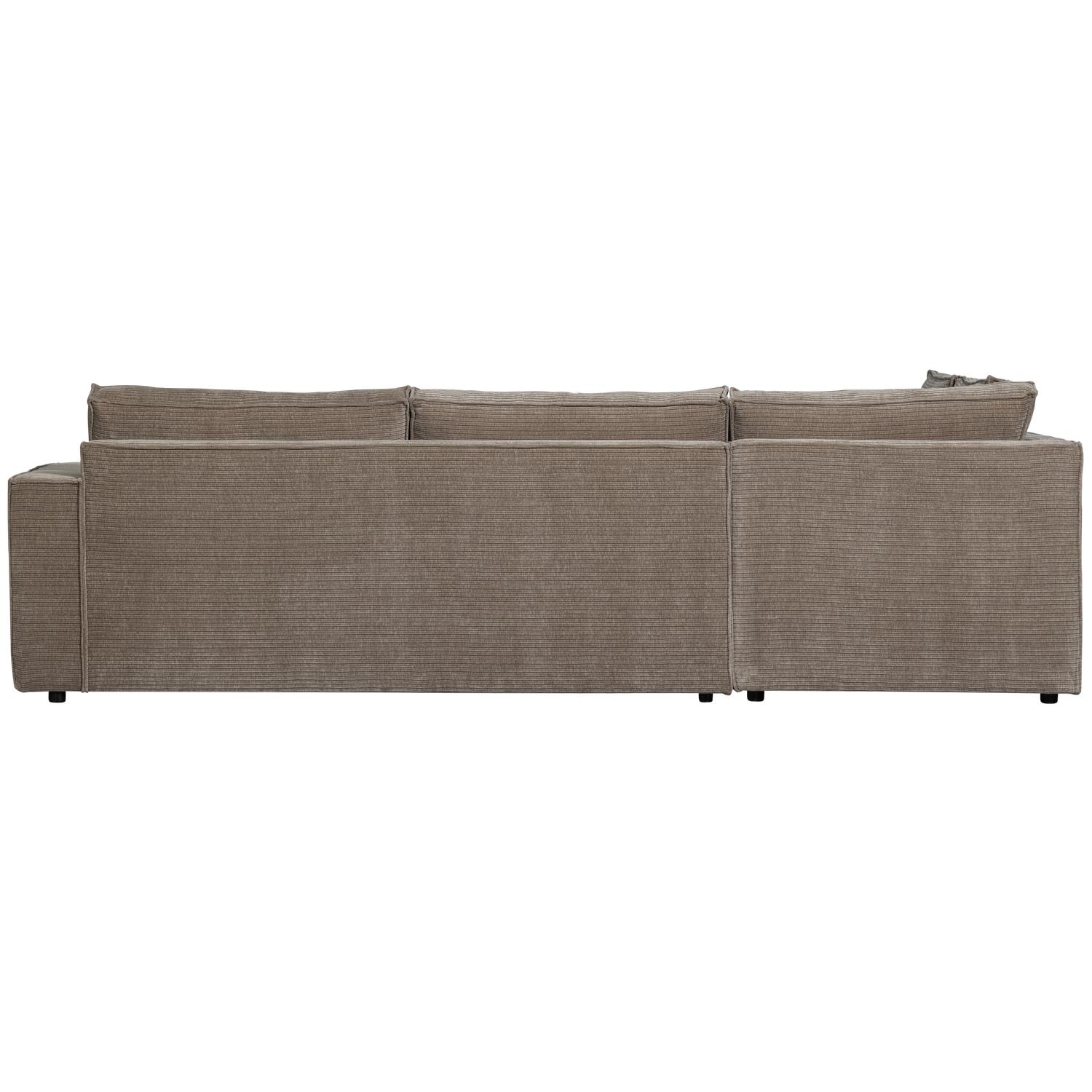 WOOOD Hajo Hoekbank Links - Rib - Taupe - 84x283x197
