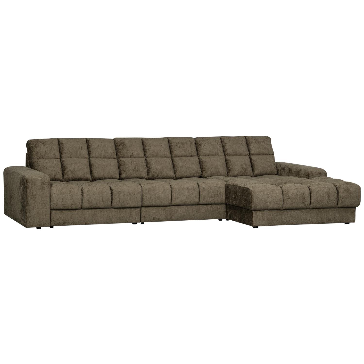 WOOOD Second Date Chaise Longue Rechts - Structure Velvet - Bonsai
