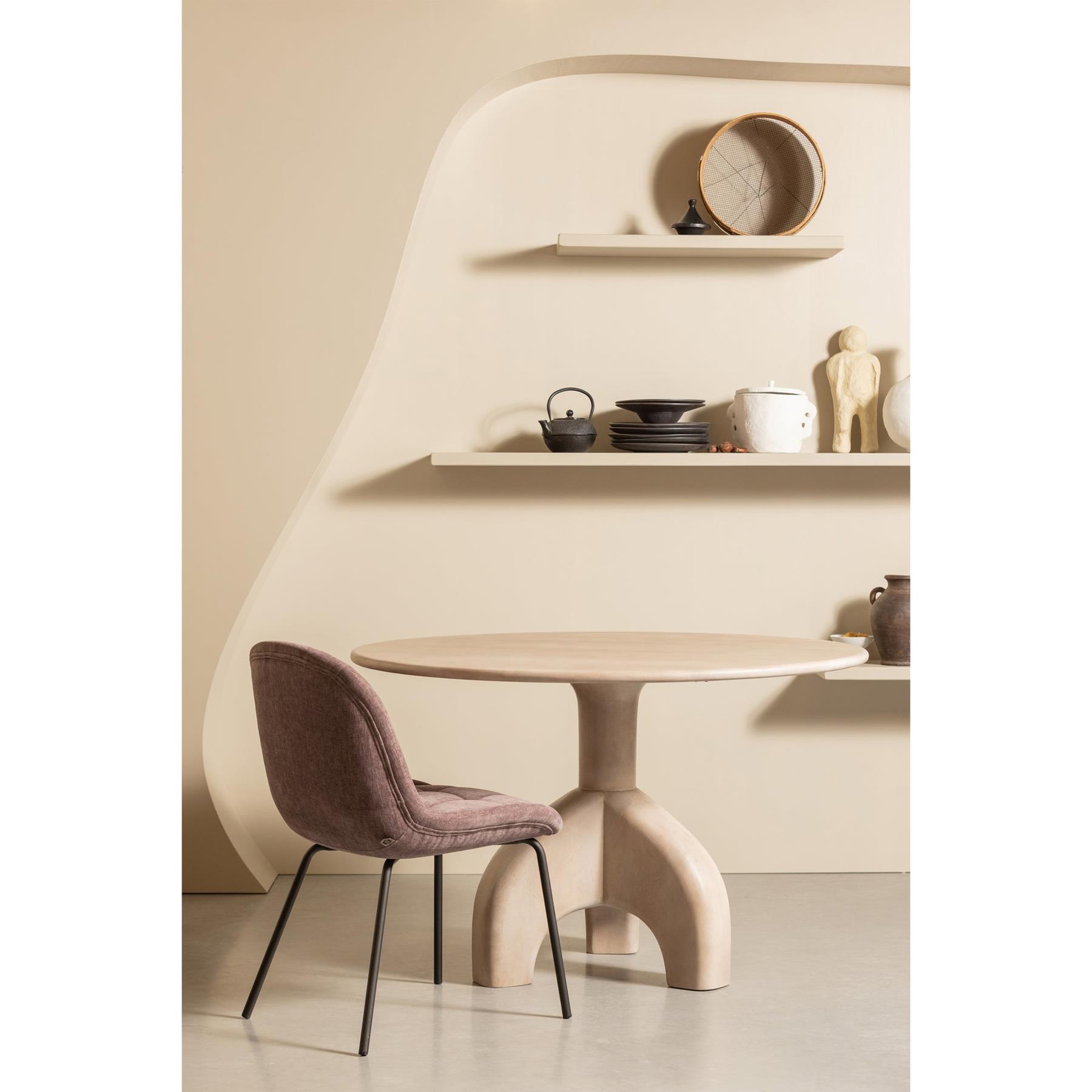 BePureHome Crate Eetkamerstoelen - Fluweel - Maeve - Set van 2