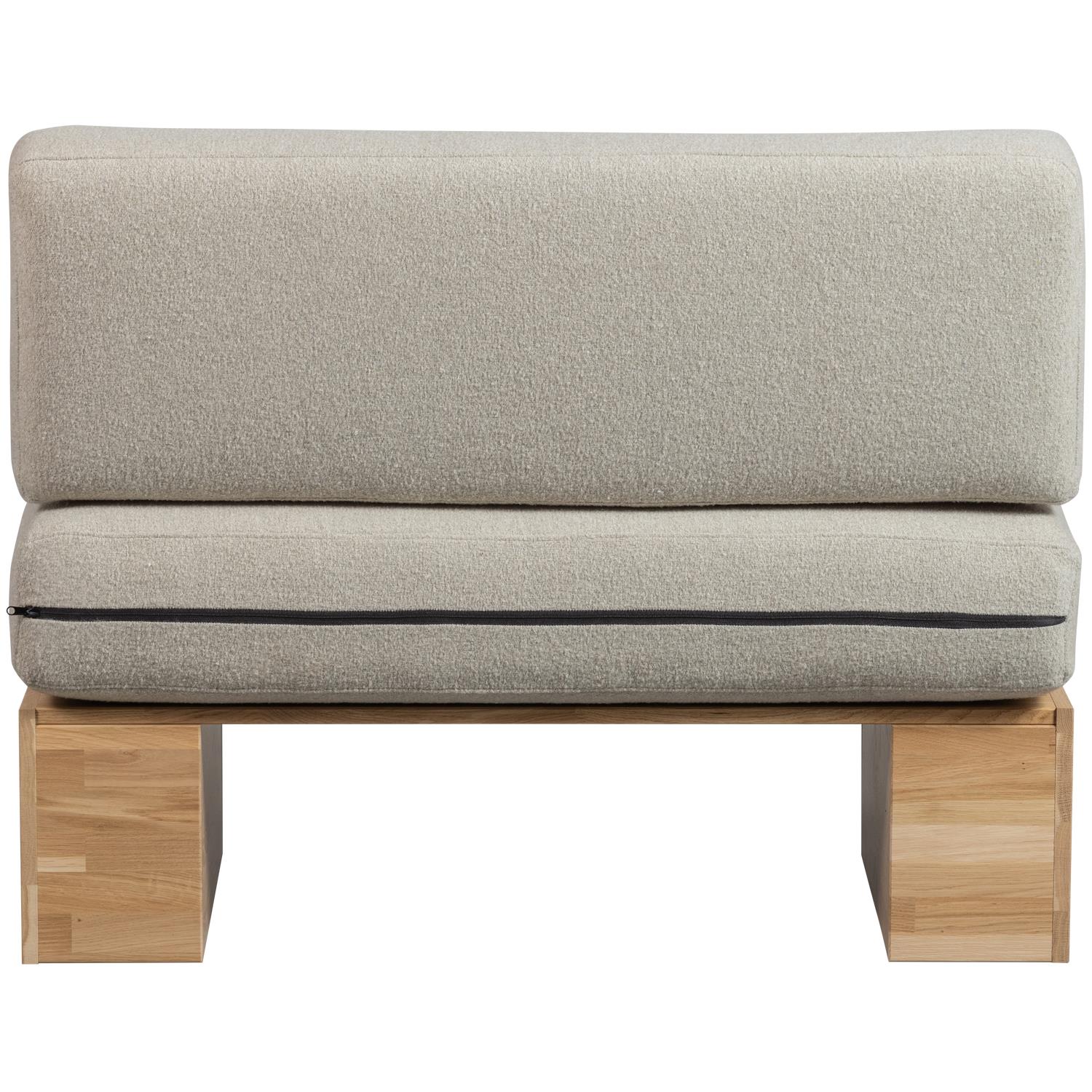 vtwonen Muurbankje incl. Kussens - Eiken - Naturel|Beige - 84x100x67