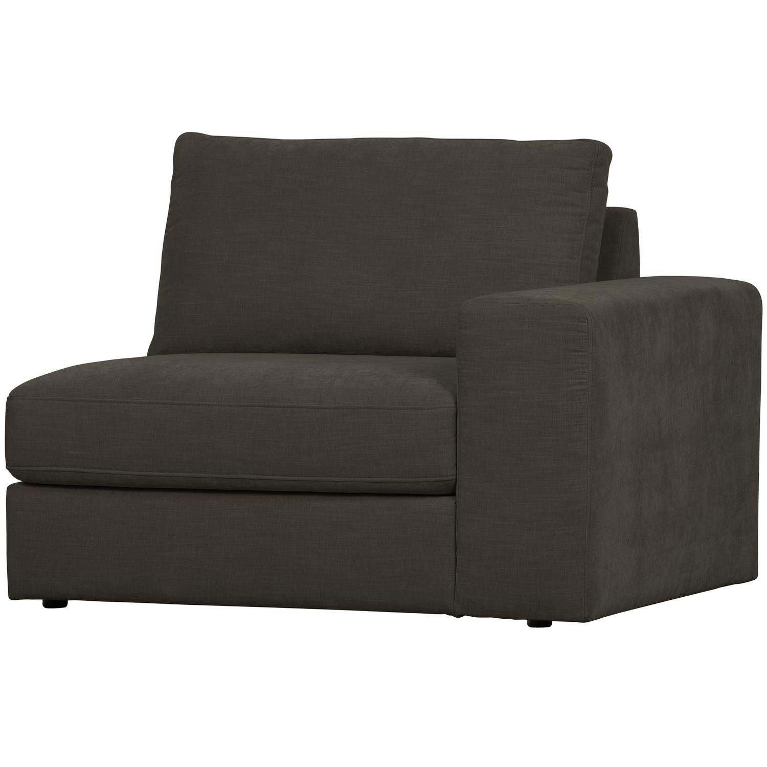 vtwonen Family 1-Zits Bank Element Arm Rechts - Polyester - Antraciet