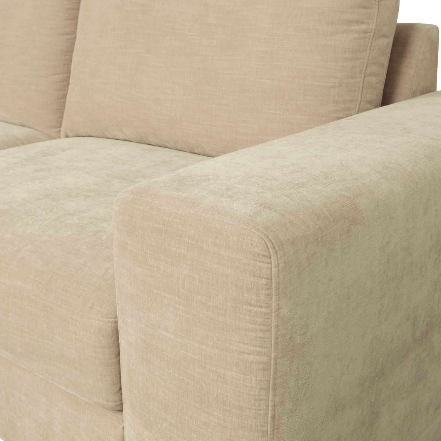 vtwonen Family 1-Zits Bank Element Met Arm Rechts - Polyester - Zand