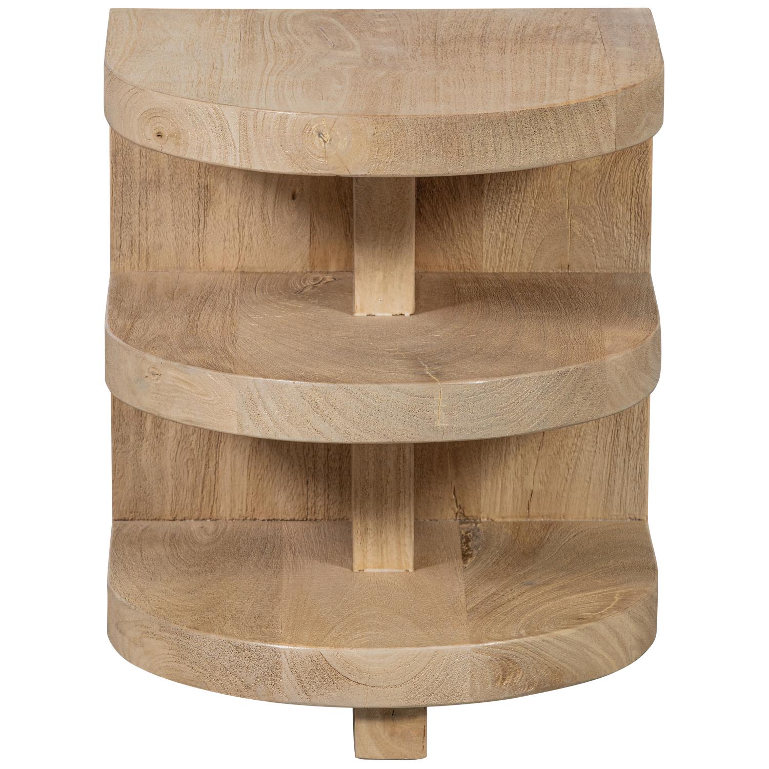 WOOOD Darran Bijzettafel - Mangohout - Naturel - 42x36x36
