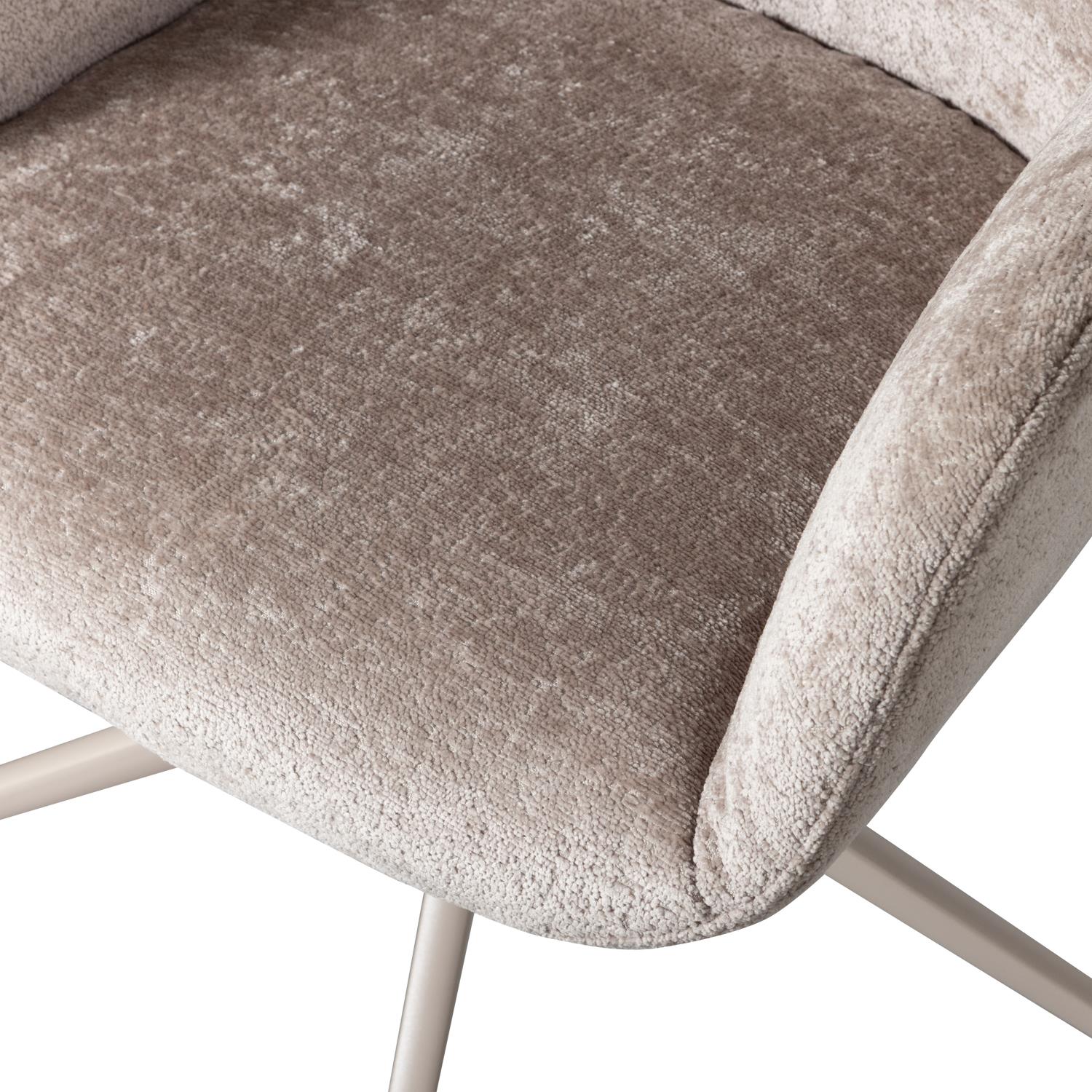 WOOOD Morros Bureaustoel - Polyester - Taupe - 88x57x60