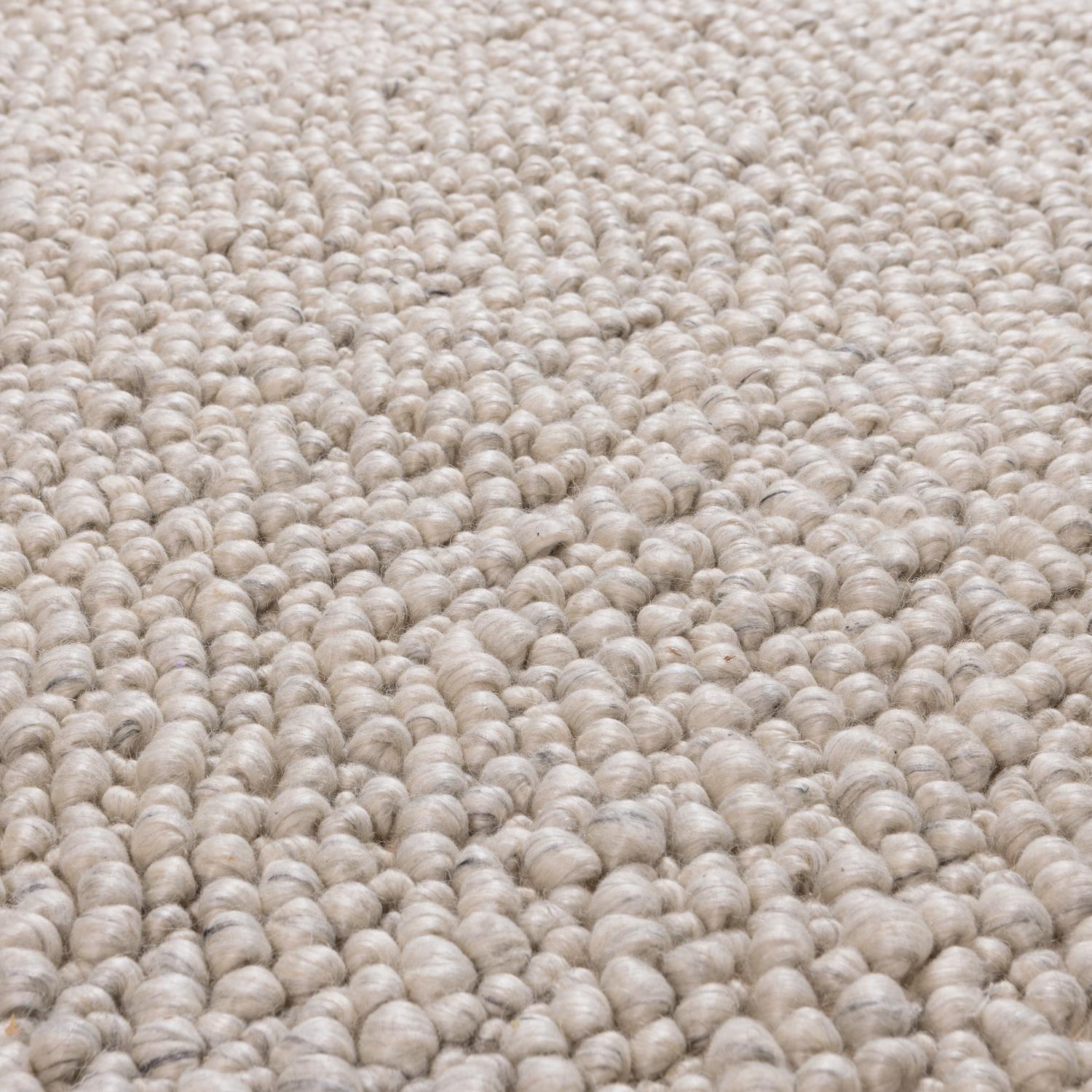 WOOOD Veld Vloerkleed - Wol - Naturel - 1x160x230