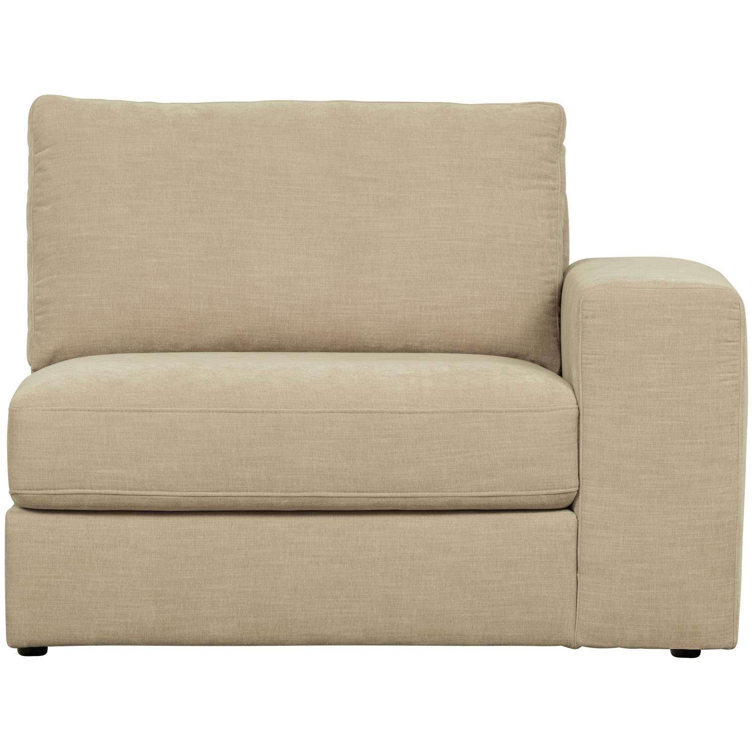 vtwonen Family 1-Zits Bank Element Met Arm Rechts - Polyester - Zand