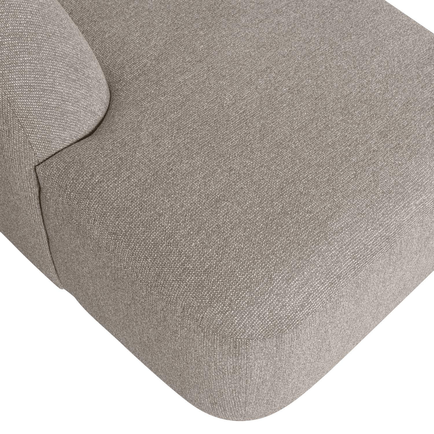 BePureHome Sloping U-Vorm Bank - Polyester - Off White - 77x339x225