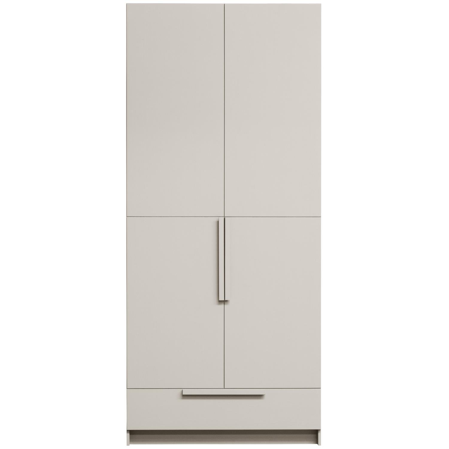 WOOOD Pure 2-deurs Hang|Legkast Splitdeur - Grenen - Dust - 215x95x60