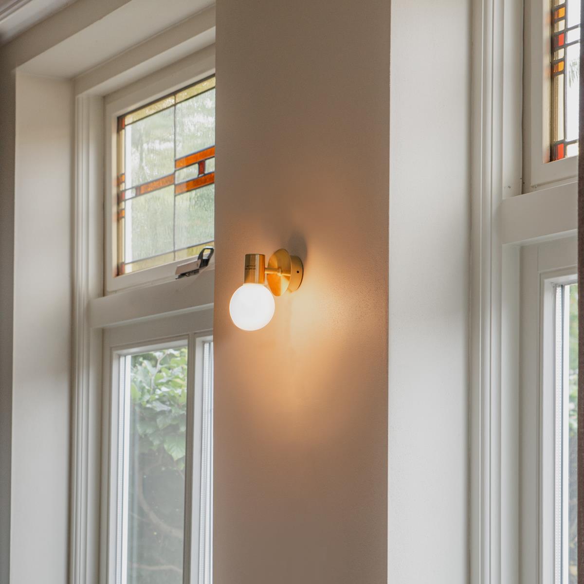 QAZQA Moderne wandlamp goud IP44 - Cederic Up