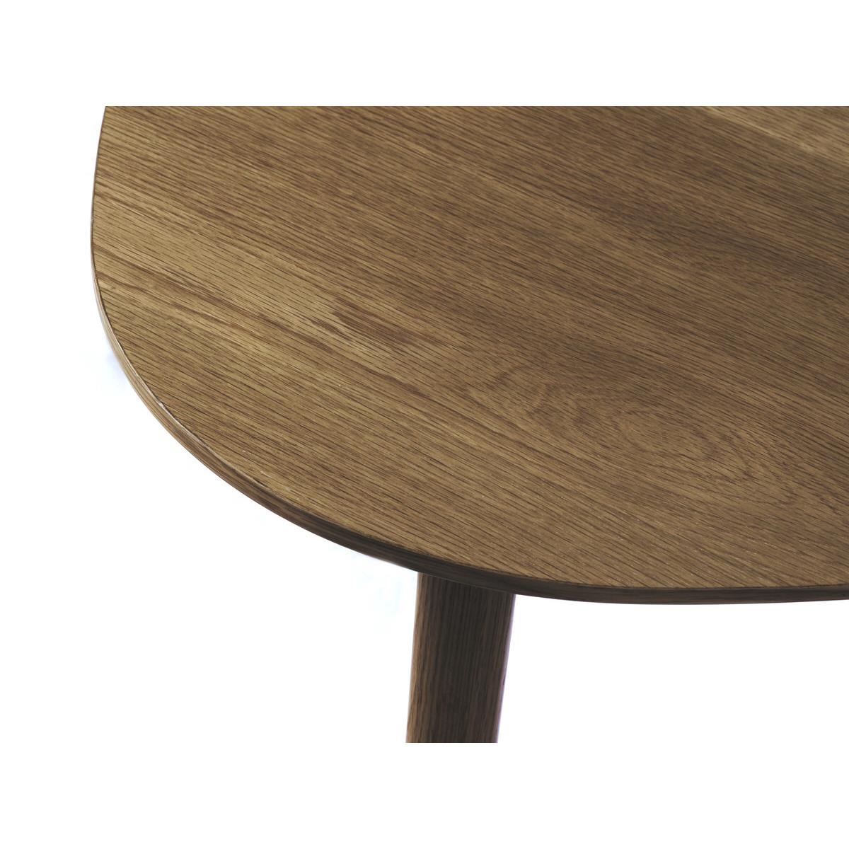 Giga Living - Salontafel Adda Rond Smoked Eiken Set van 2