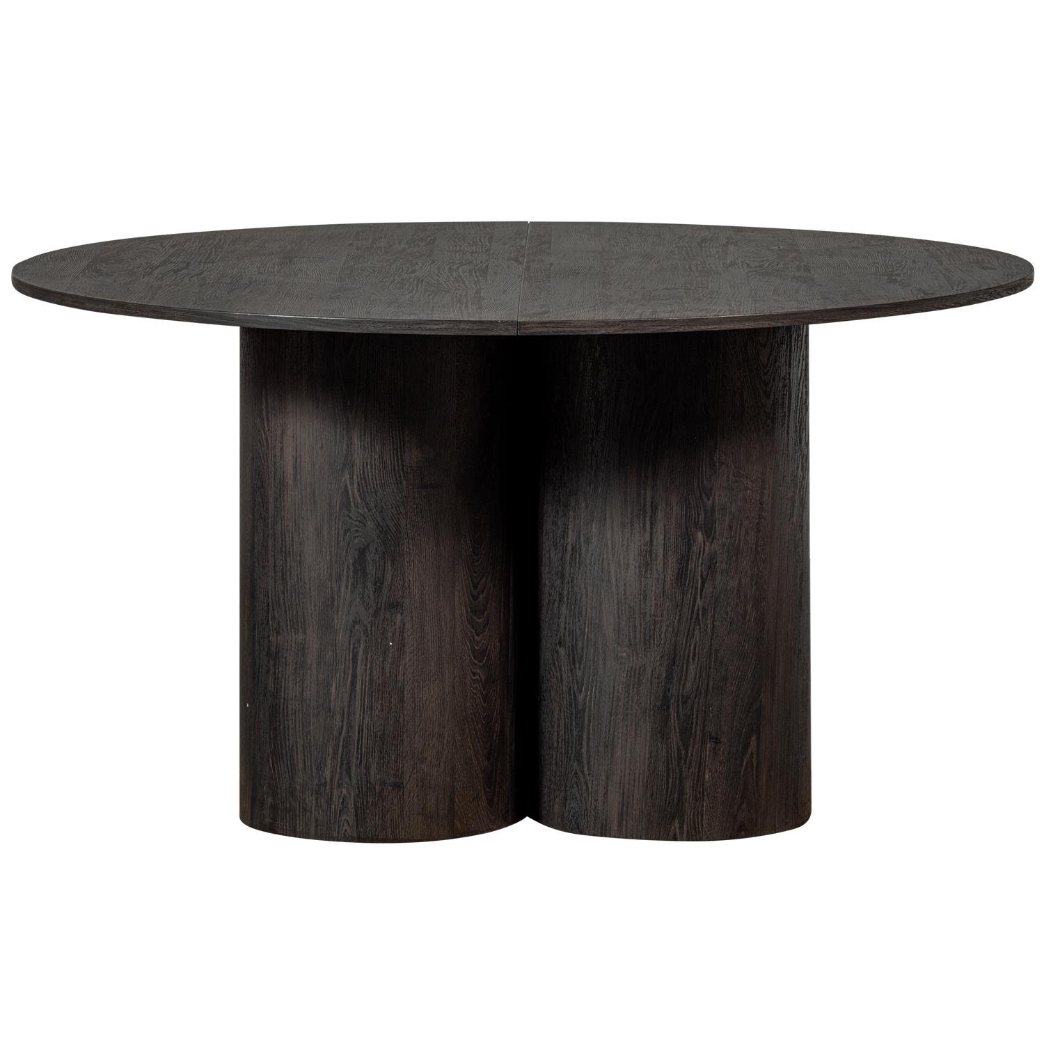 WOOOD Oona Eettafel - MDF - Donkerbruin - 75x140x140