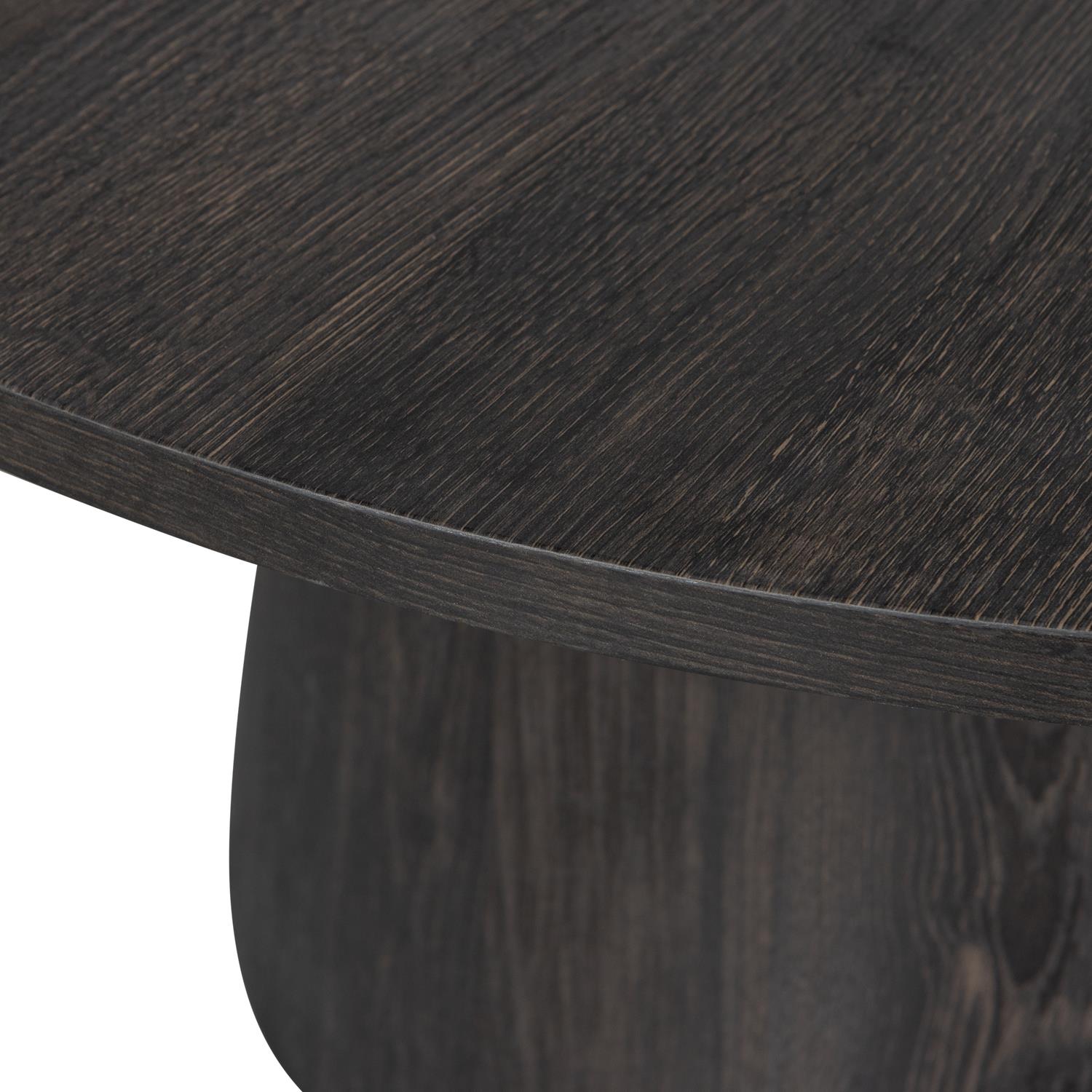 WOOOD Maan Salontafel - MDF - Donkerbruin - 45x60x60