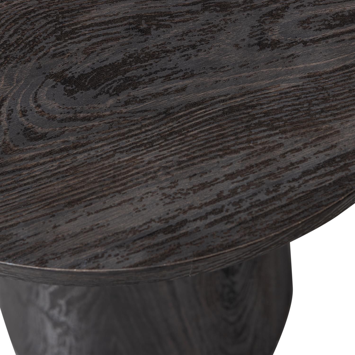 WOOOD Maan Salontafel - MDF - Donkerbruin - 50x40x40