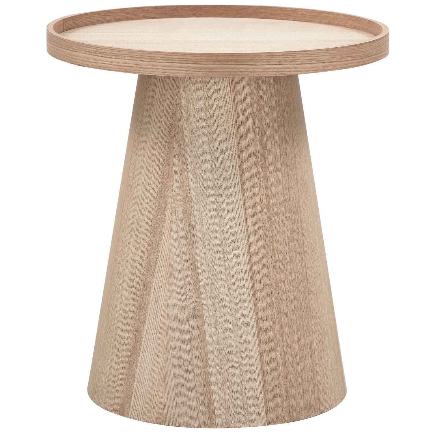 WOOOD Maud Bijzettafel - Hout - Naturel - 50x45x45