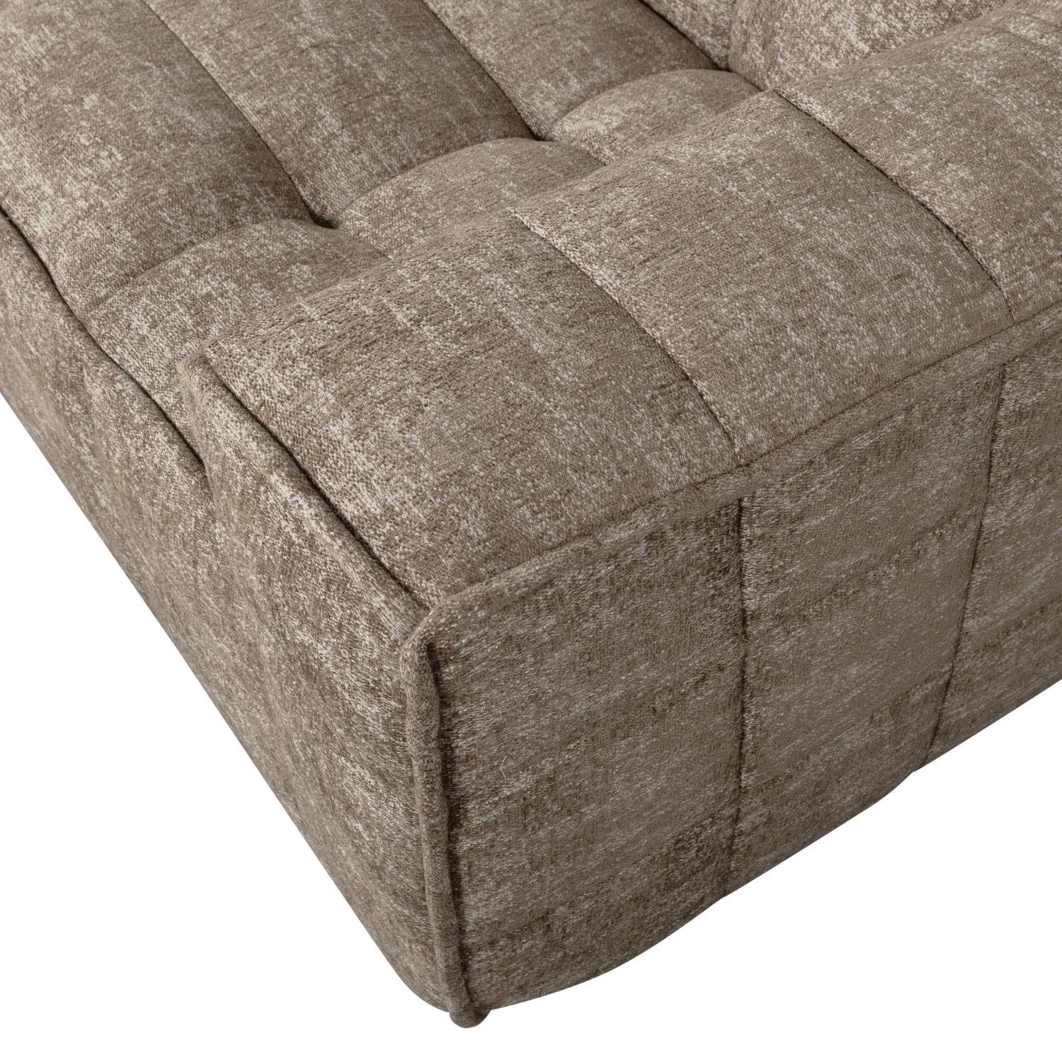 WOOOD Timor 4-Zits Bank - Polyester - Naturel Melange - 81x297x92