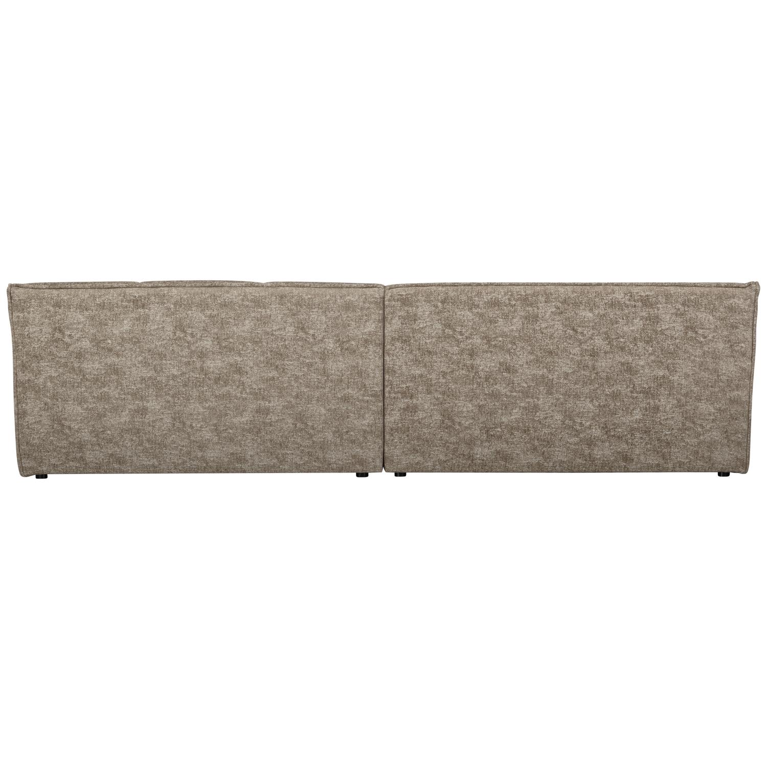 WOOOD Timor 4-Zits Bank - Polyester - Naturel Melange - 81x297x92