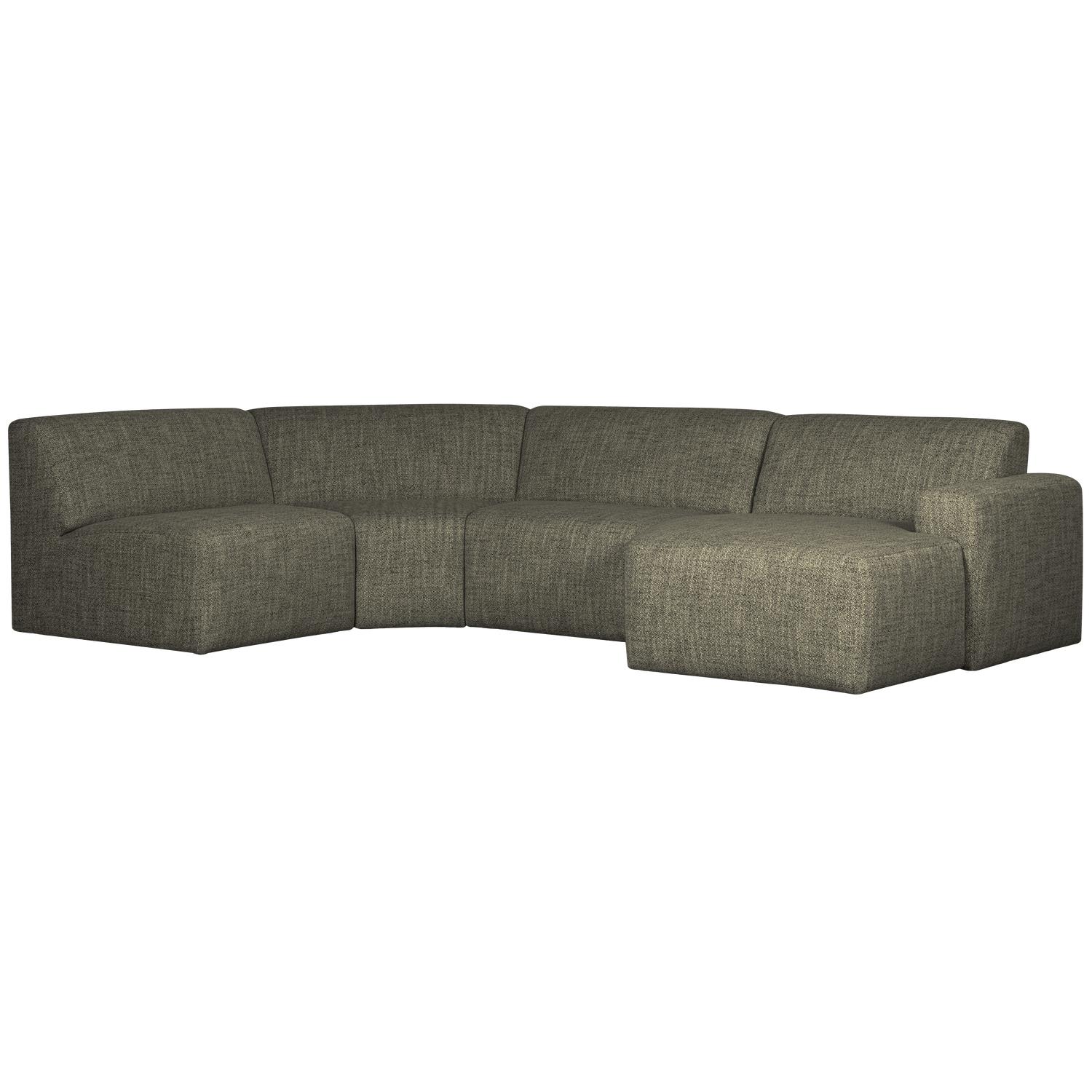 WOOOD Avelon U-Bank - Polyester - Melange - 78x315x205