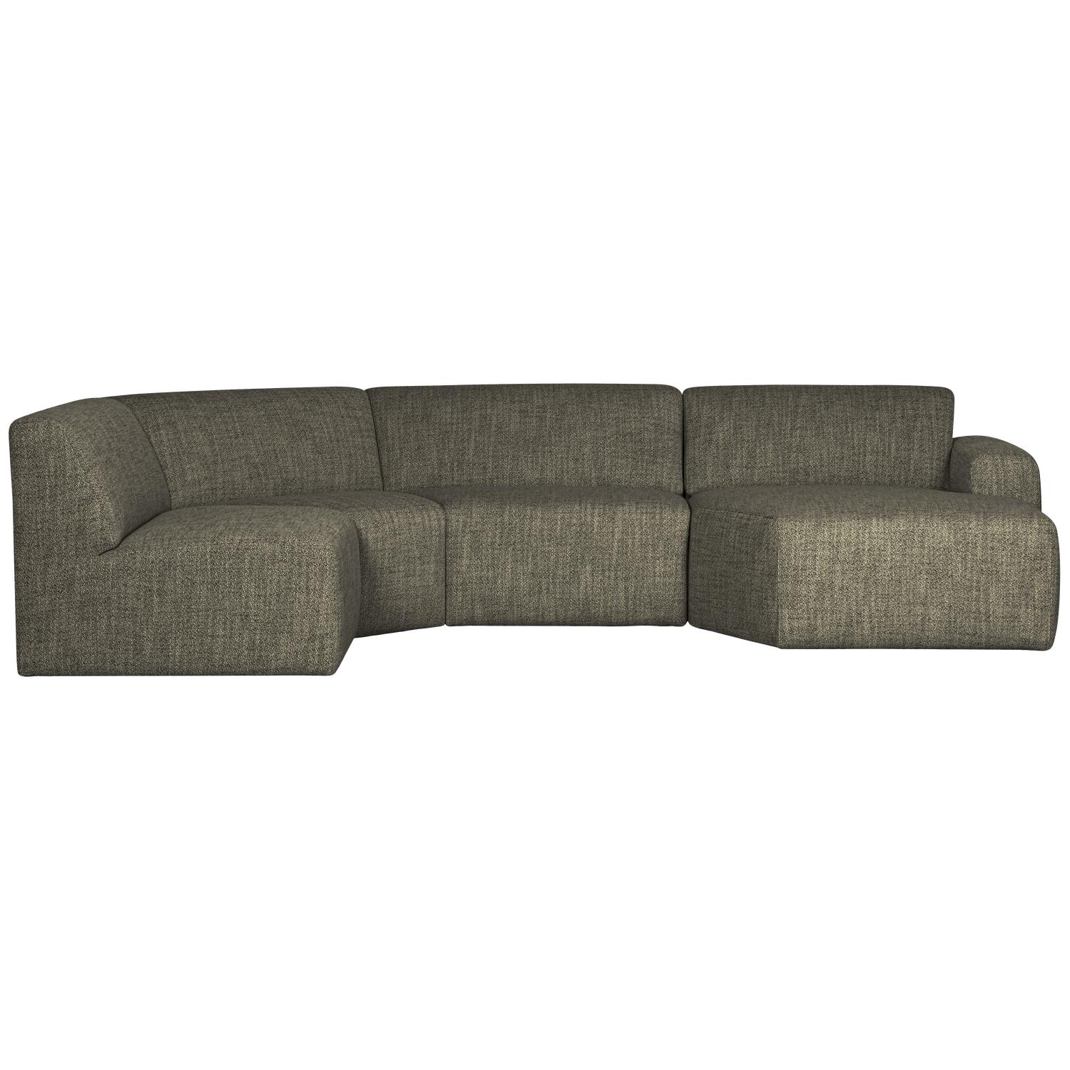 WOOOD Avelon U-Bank - Polyester - Melange - 78x315x205