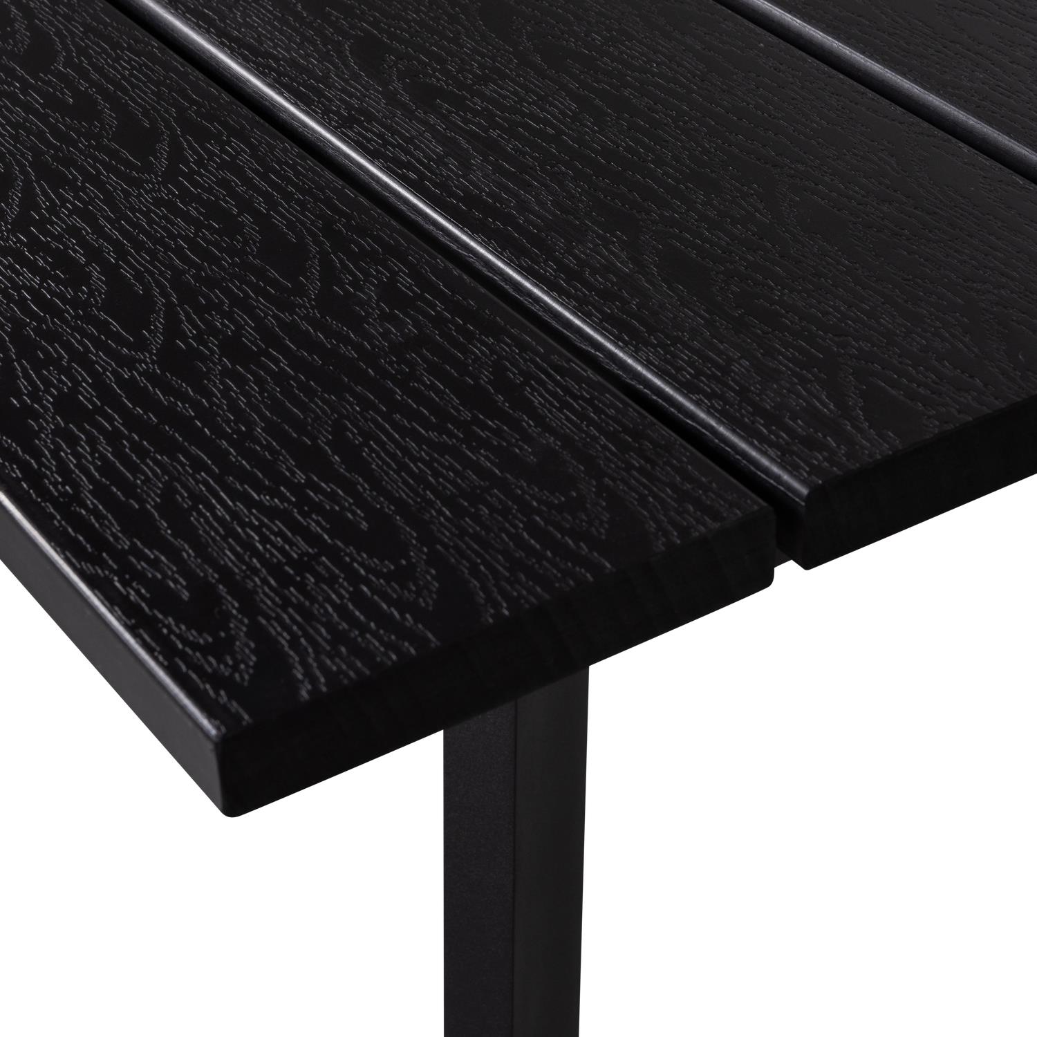 WOOOD Veerle Eettafel - Aluminium|Polywood - Antraciet - 74x220x100