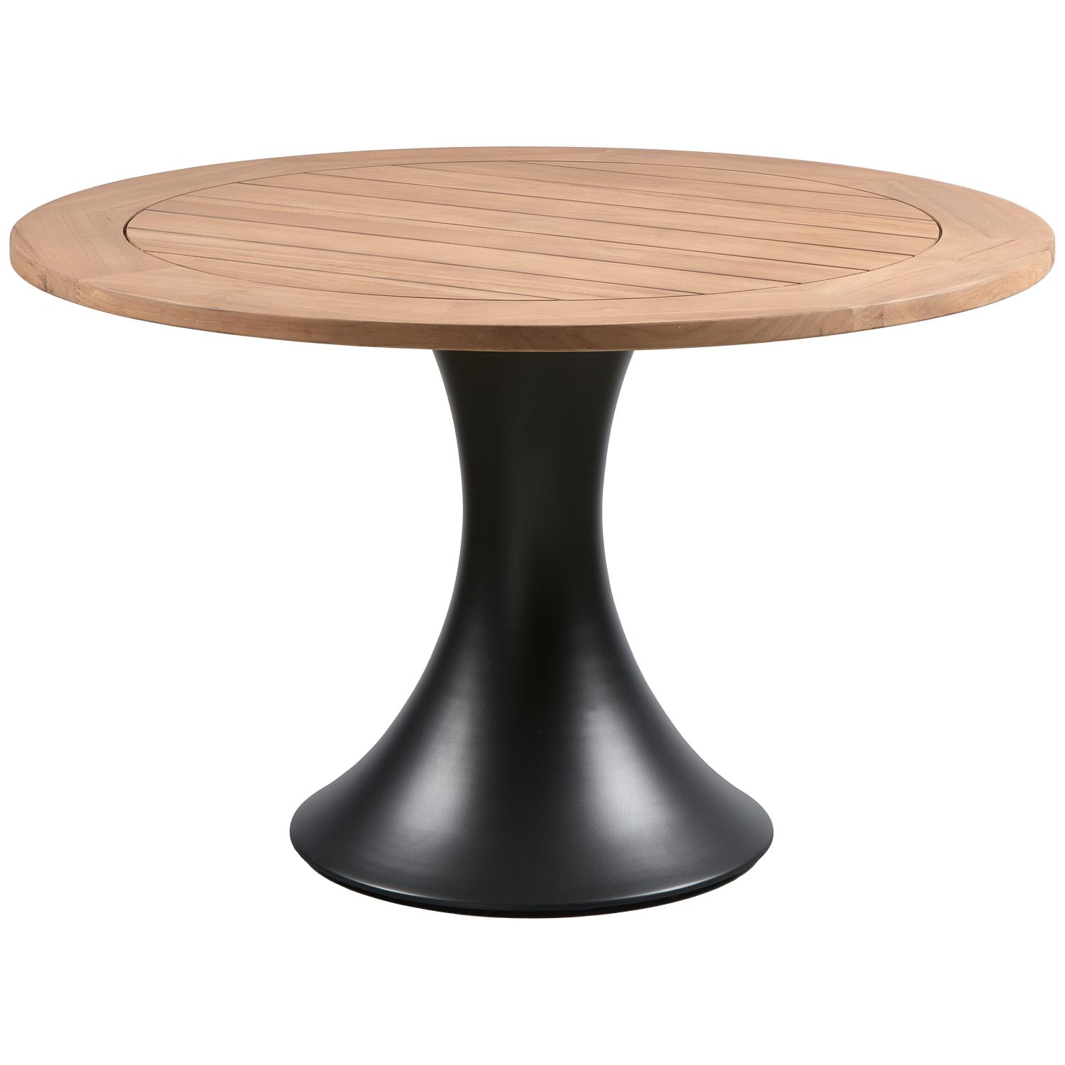 WOOOD Charley Tuintafel - Aluminium|Teak - Naturel - 76x122x122