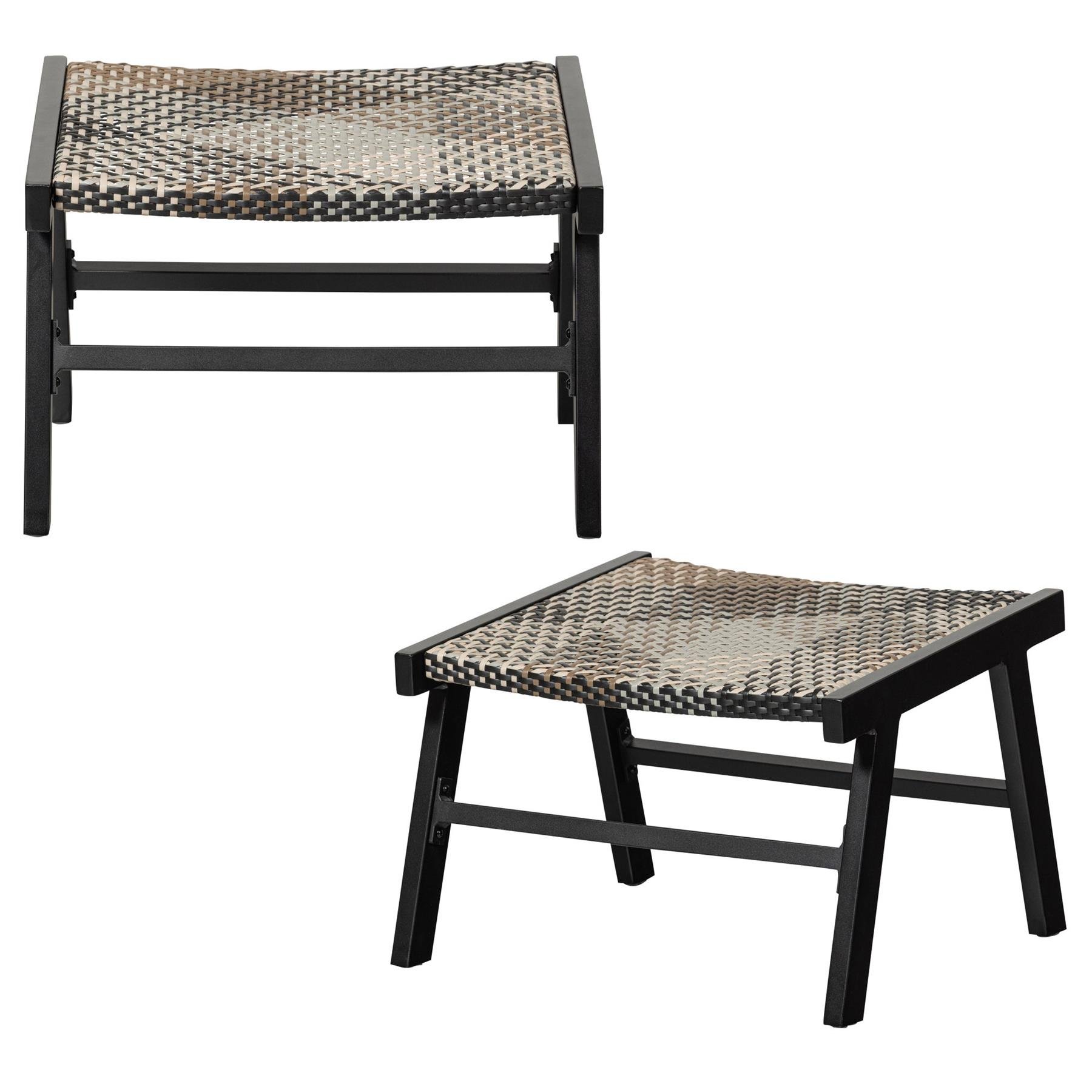WOOOD Pom Hockers Tuin - Aluminium - Multicolor - Set van 2
